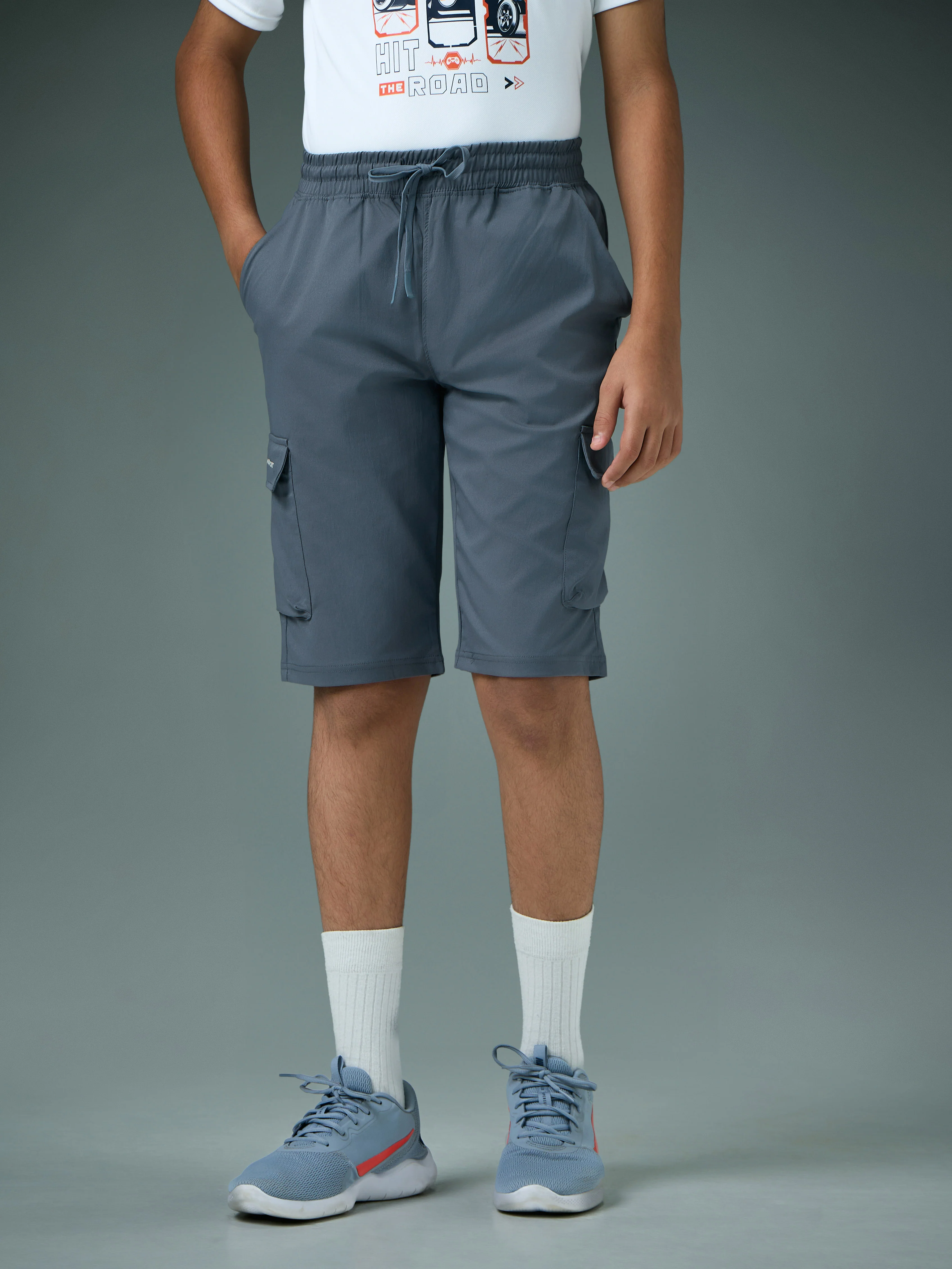 Boys Cargo Shorts Slim Fit Sports with TS FLEXI