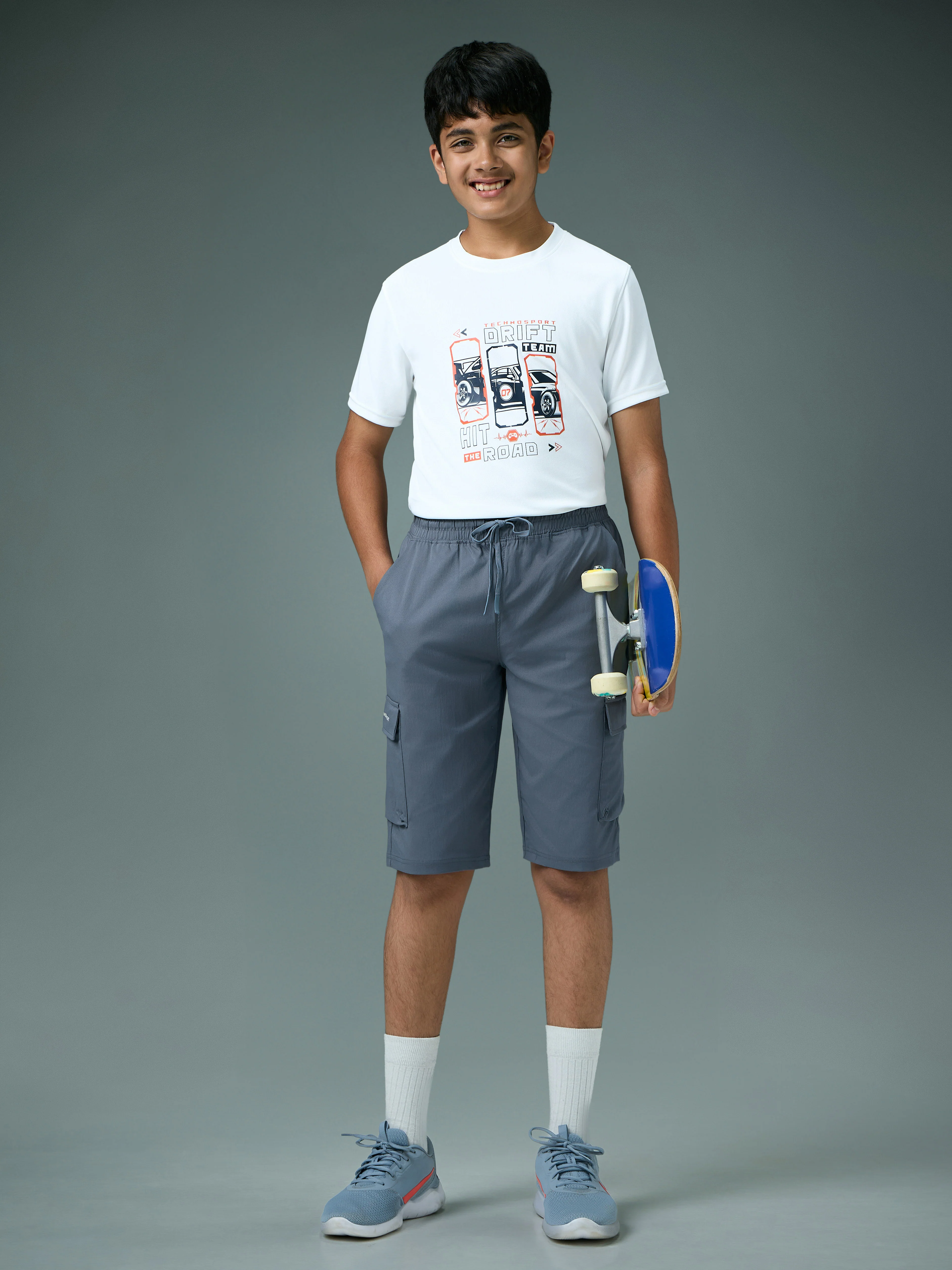 Boys Cargo Shorts Slim Fit Sports with TS FLEXI - Image 4