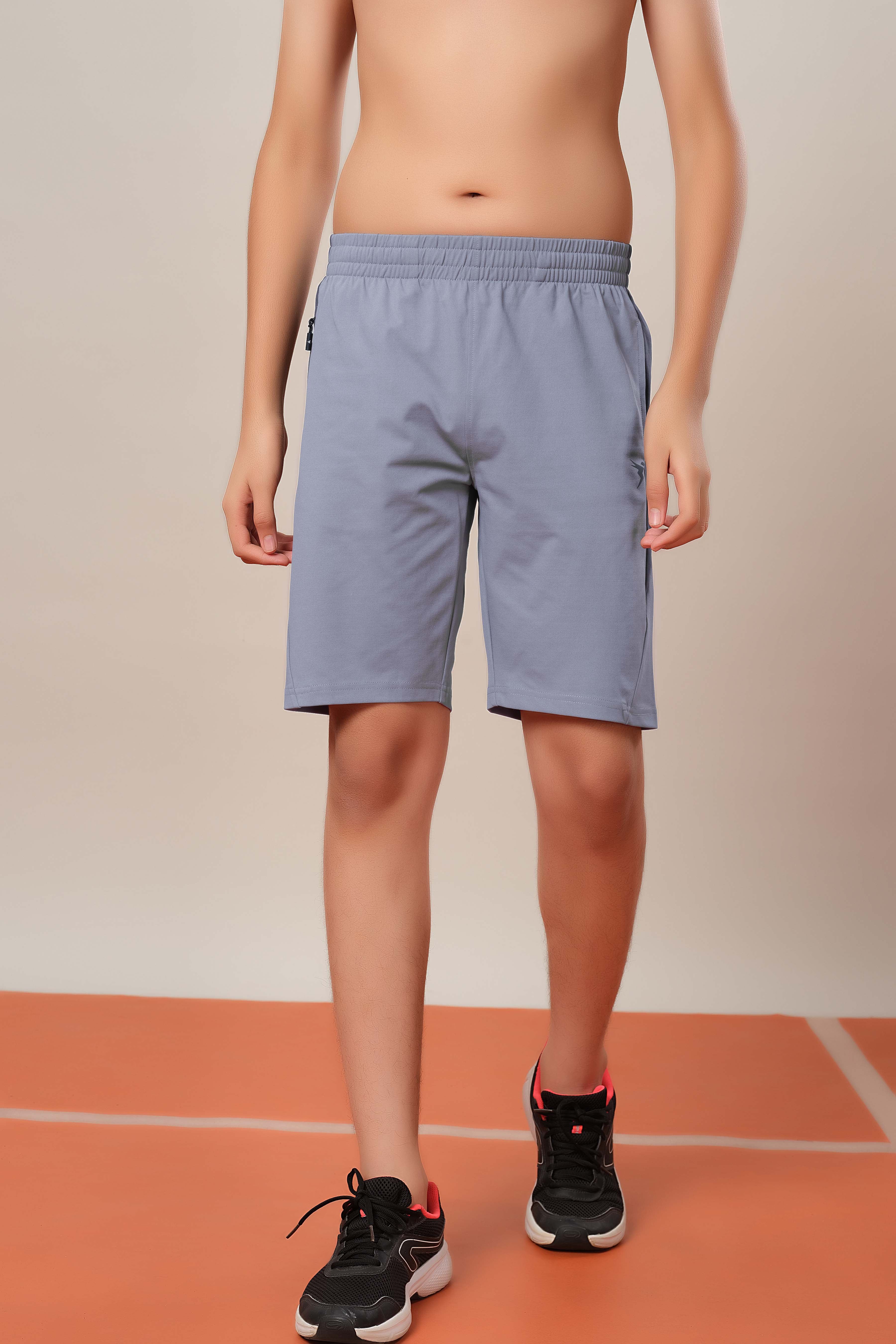 Boys Colorblock Regular Fit Shorts with 4 Way Crispy