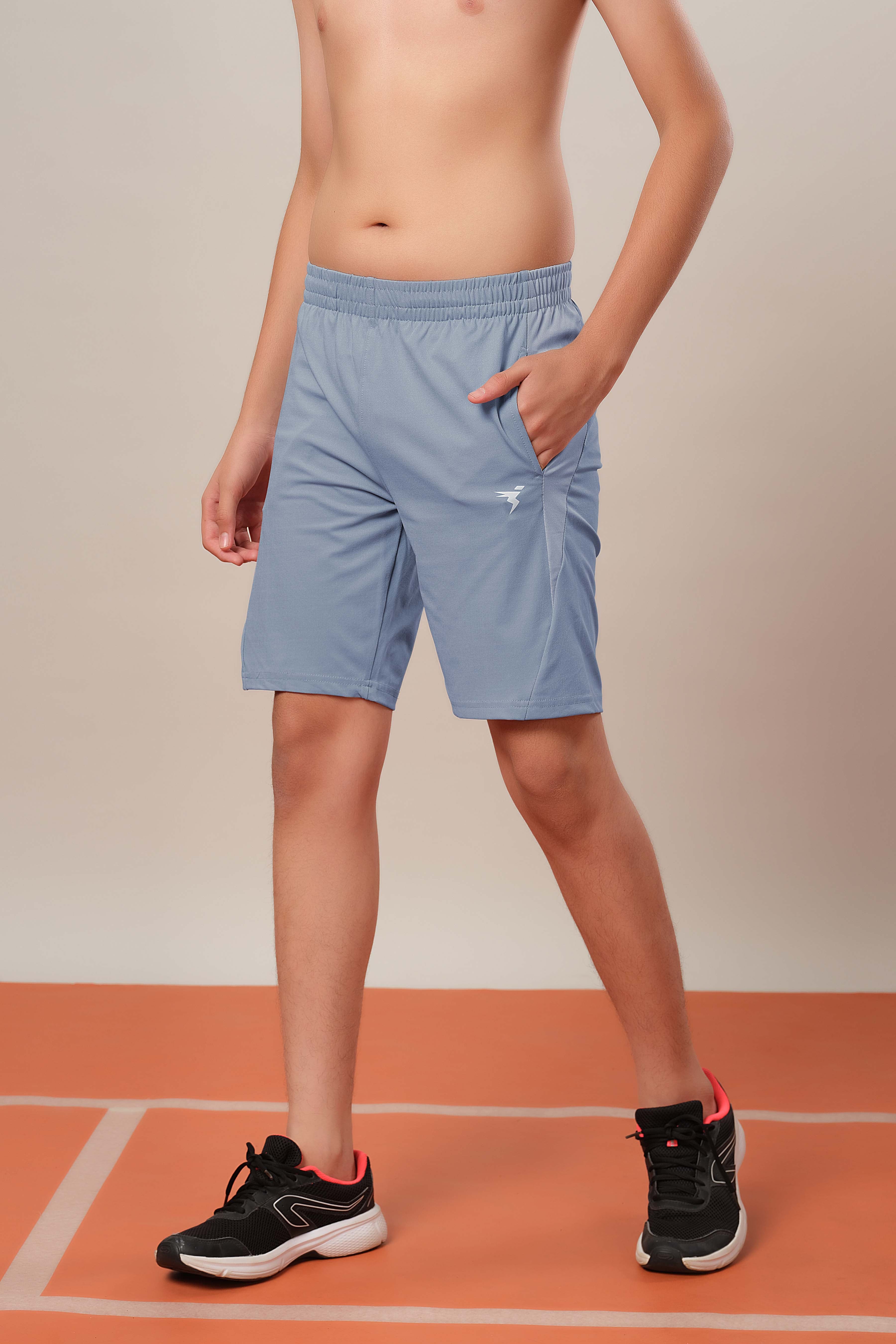 Boys Colorblock Regular Fit Shorts with 4 Way Crispy - Image 3