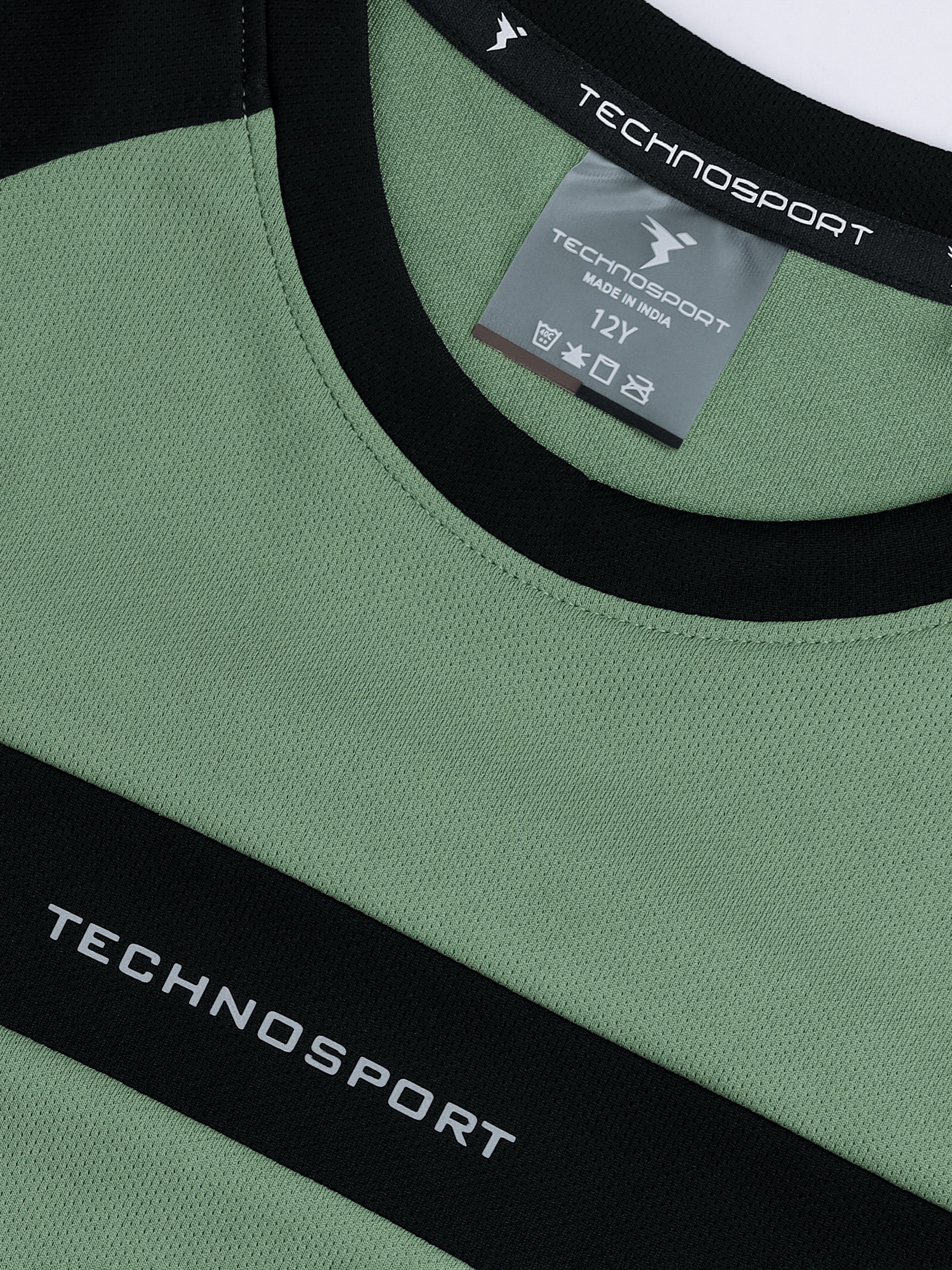Boys Colorblock Slim Fit Crew Neck T-shirt with TECHNO COOL+ - Image 5