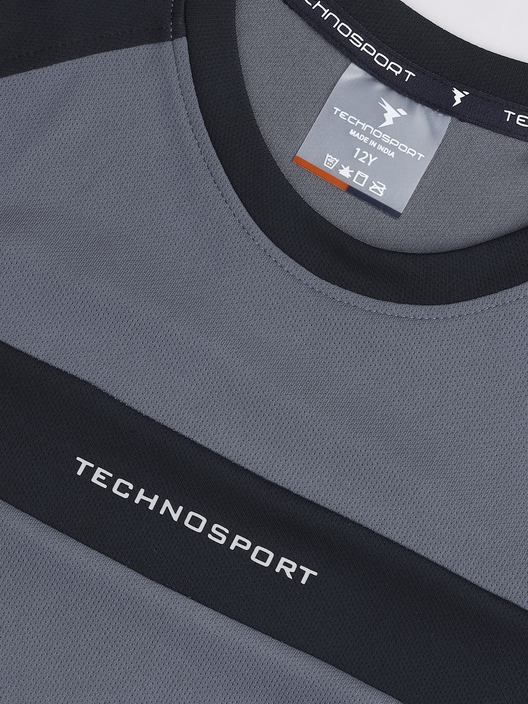 Boys Colorblock Slim Fit Crew Neck T-shirt with TECHNO COOL+ - Image 6
