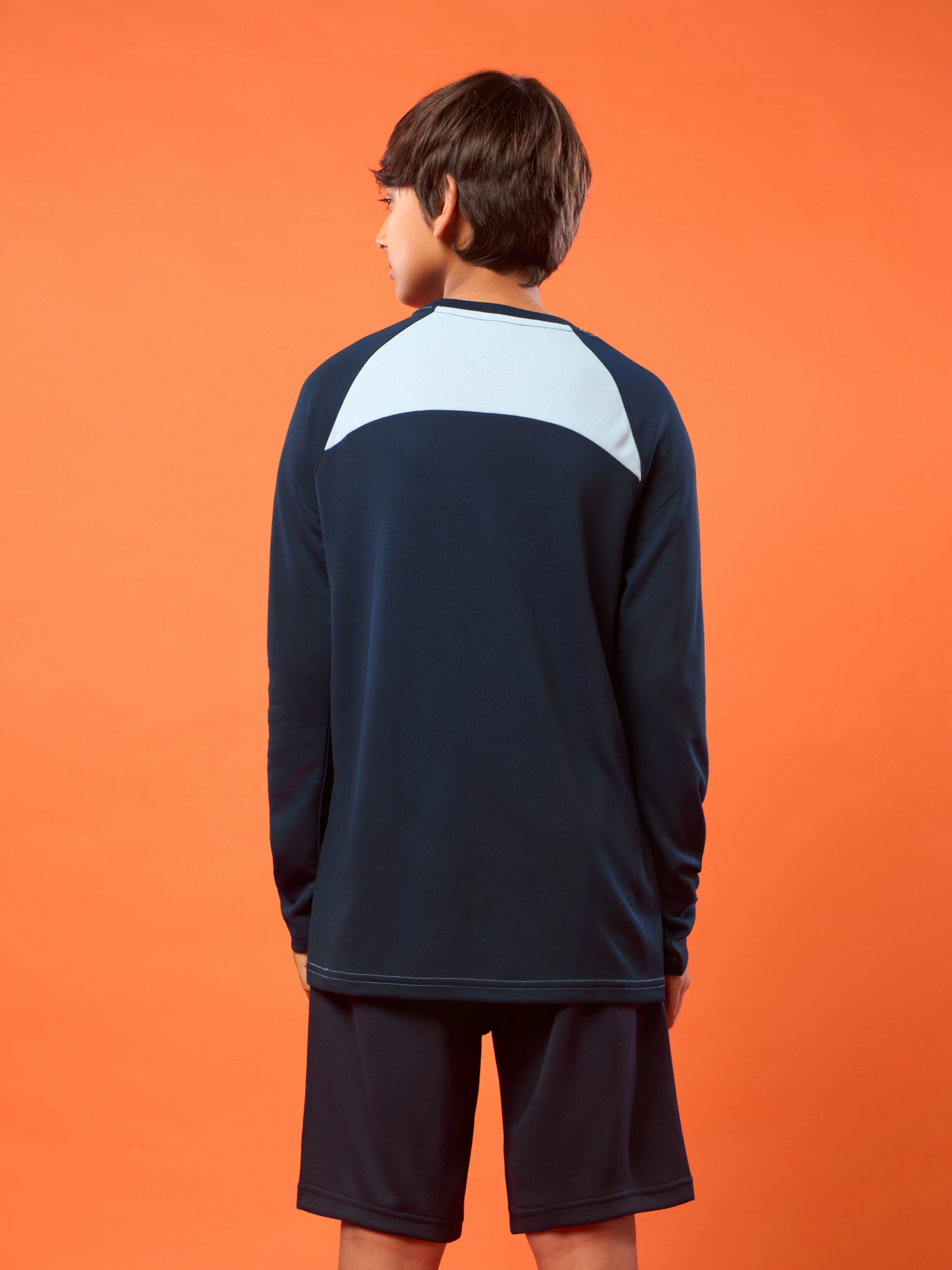 Boys Colorblock Slim Fit Crew Neck T-shirt with TECHNO COOL+ - Image 2