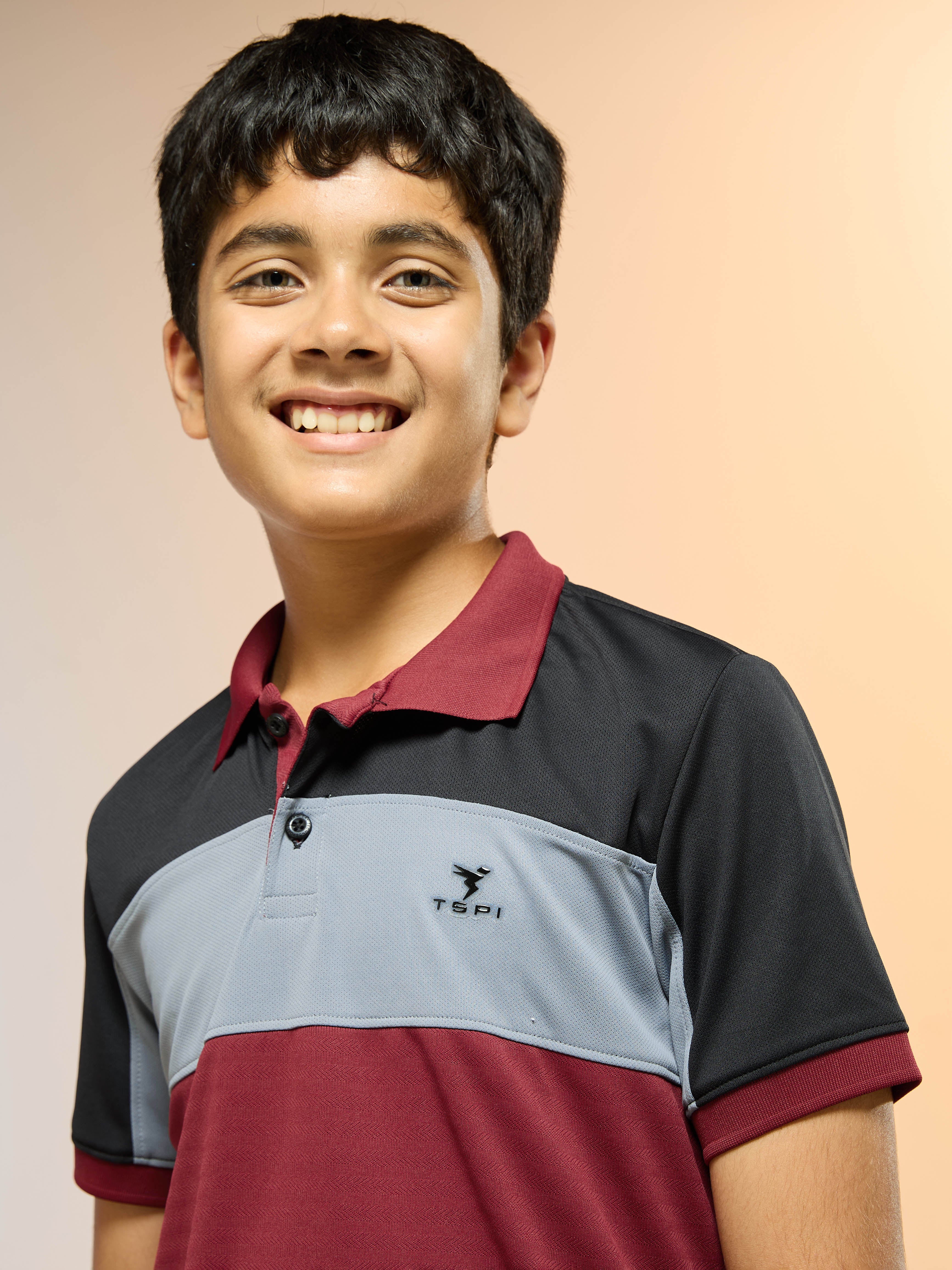 Boys Colorblock Slim Fit Polo Sports T-shirt with TECHNOCOOL+ - Image 6