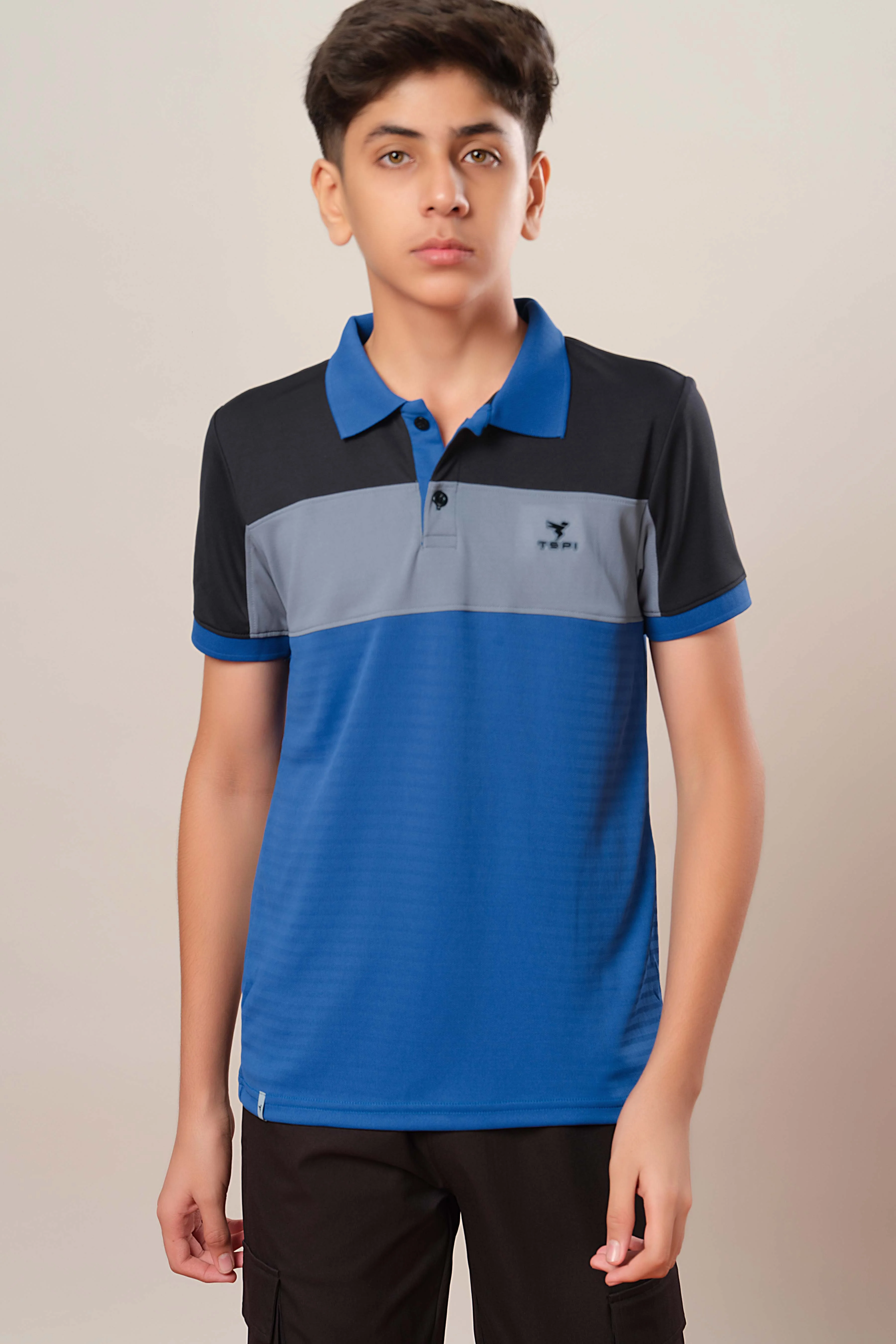 Boys Colorblock Slim Fit Polo Sports T-shirt with TECHNOCOOL+ - Image 2