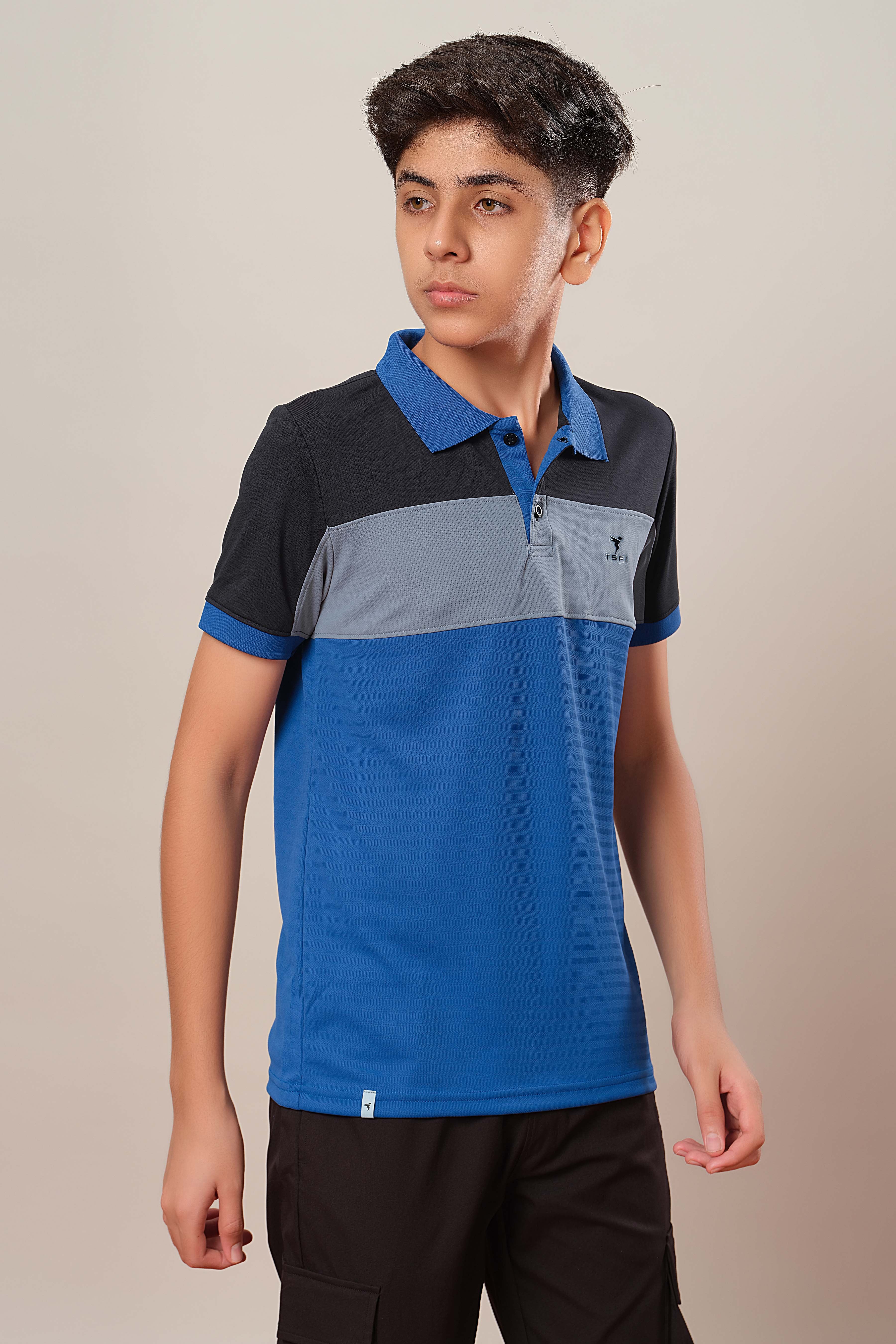 Boys Colorblock Slim Fit Polo Sports T-shirt with TECHNOCOOL+ - Image 4