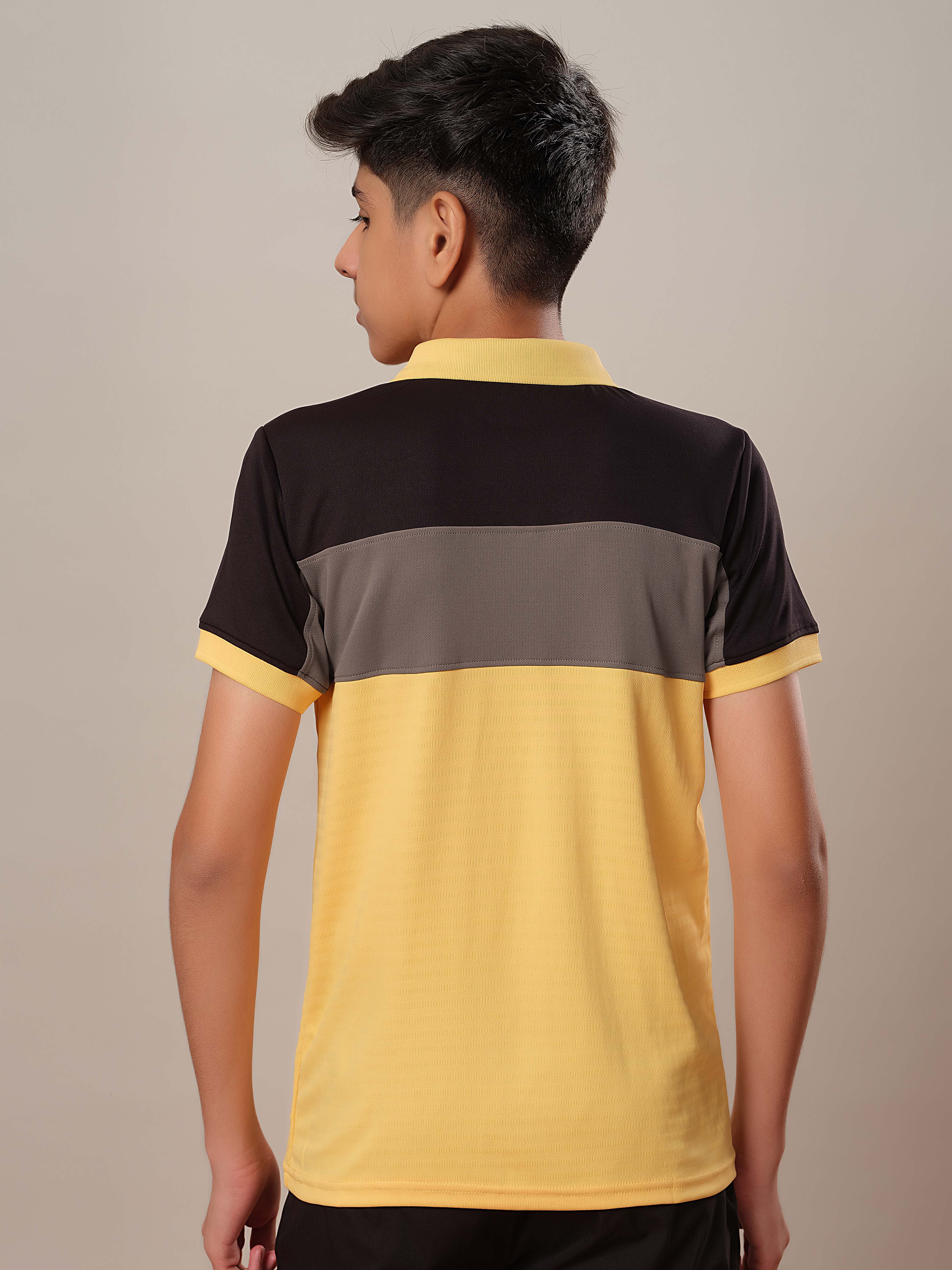 Boys Colorblock Slim Fit Polo Sports T-shirt with TECHNOCOOL+ - Image 2