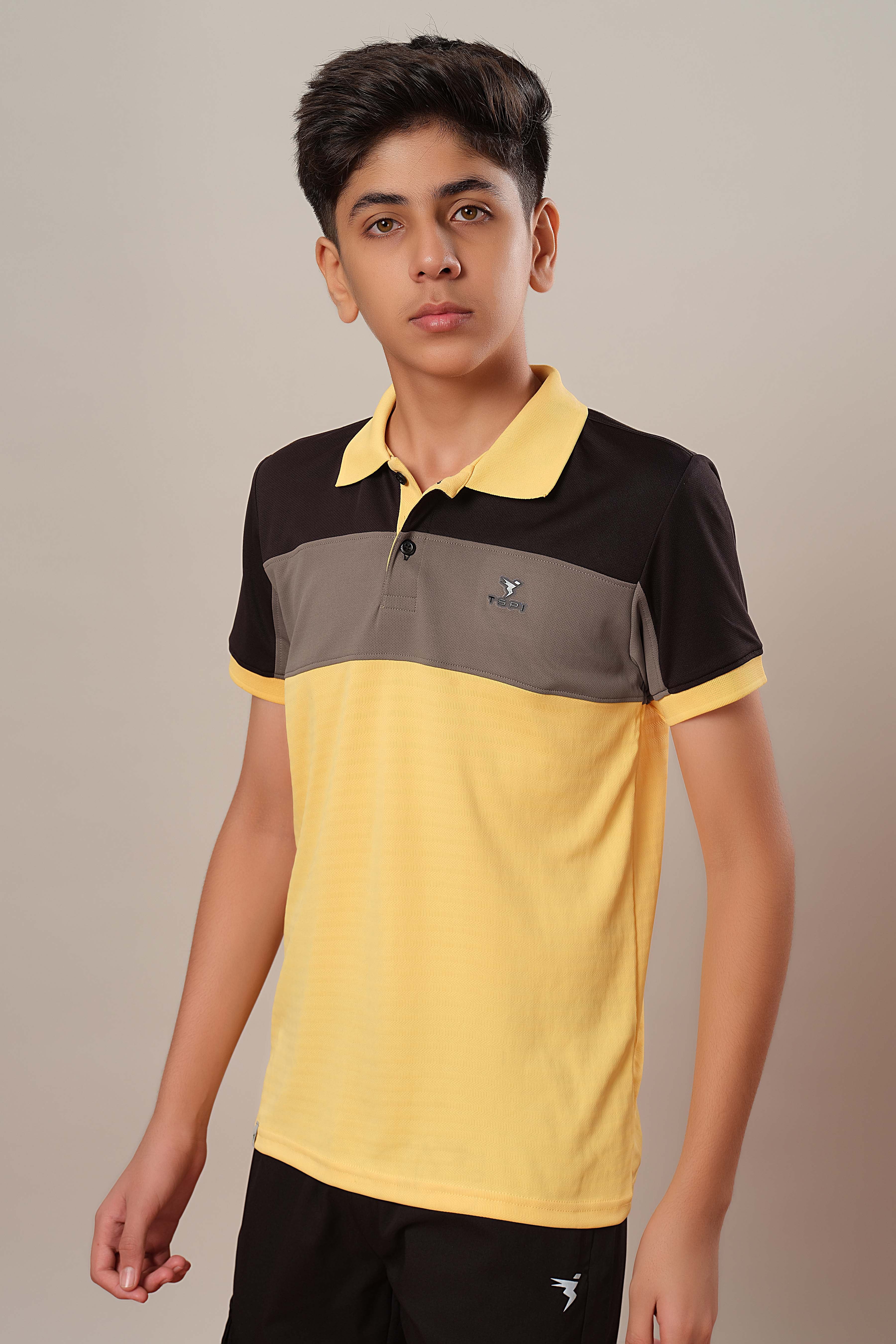 Boys Colorblock Slim Fit Polo Sports T-shirt with TECHNOCOOL+ - Image 3