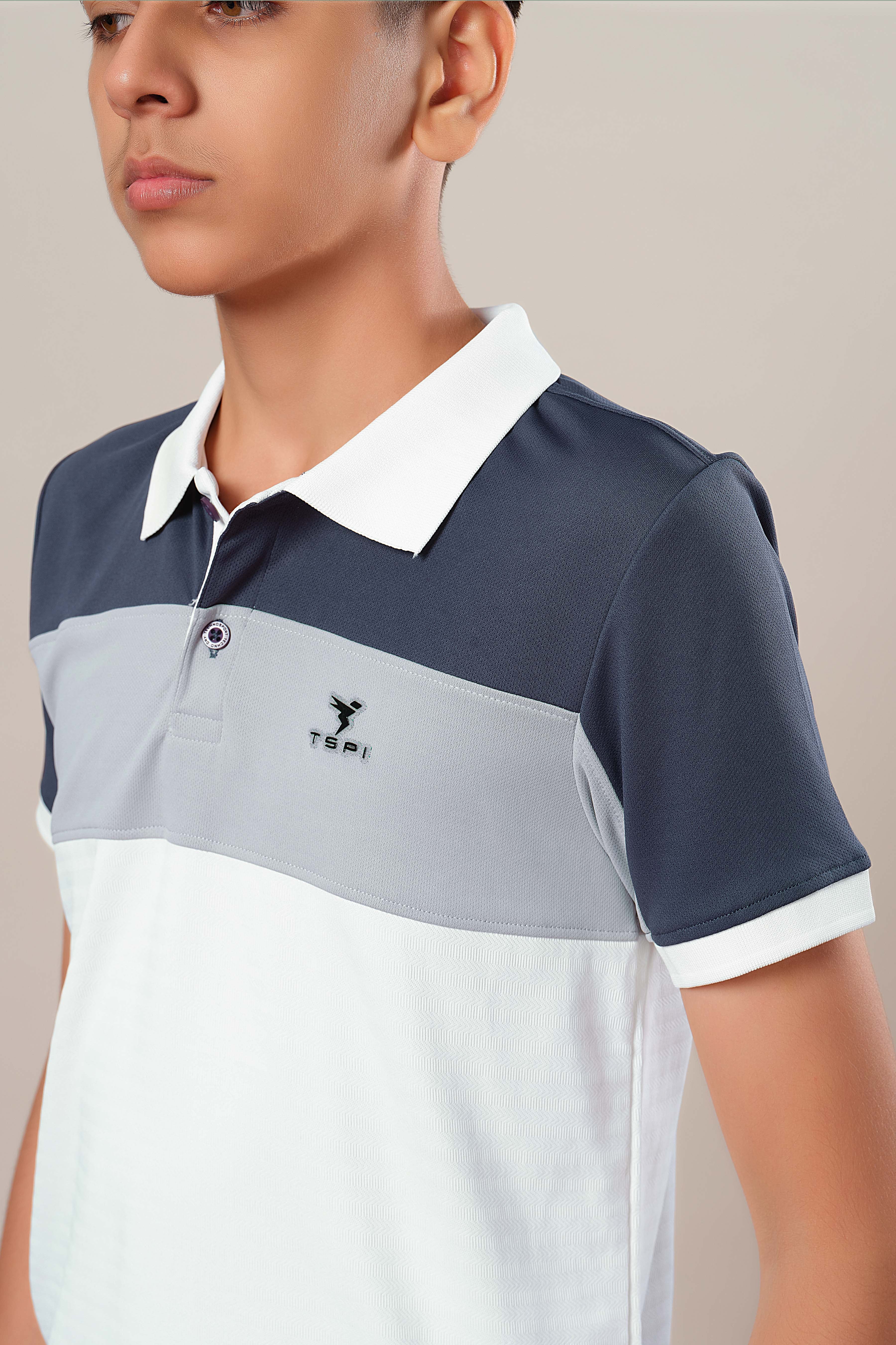 Boys Colorblock Slim Fit Polo Sports T-shirt with TECHNOCOOL+ - Image 6