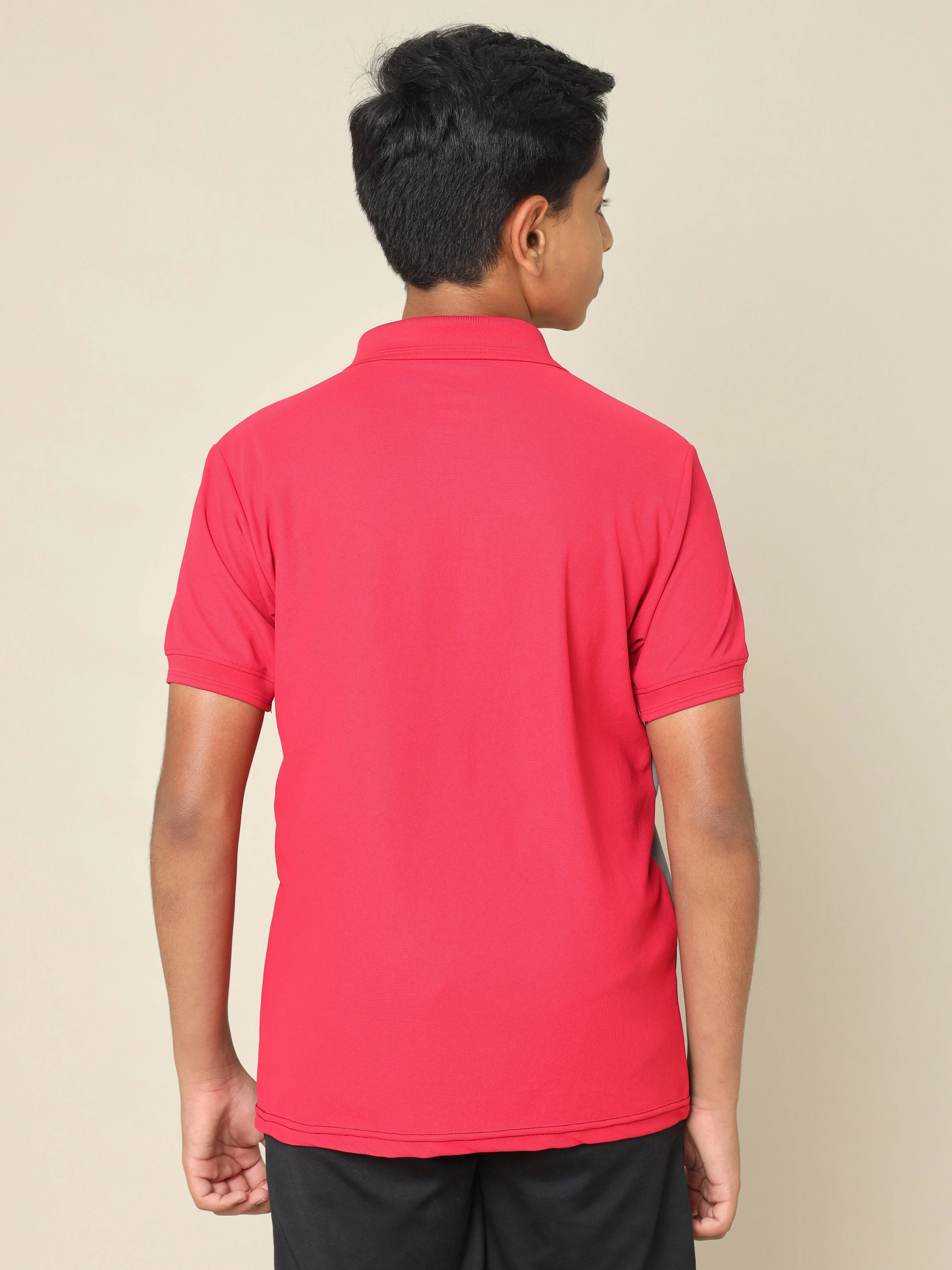 Boys Colorblock Slim Fit Polo T-shirt with MATPIQ - Image 3