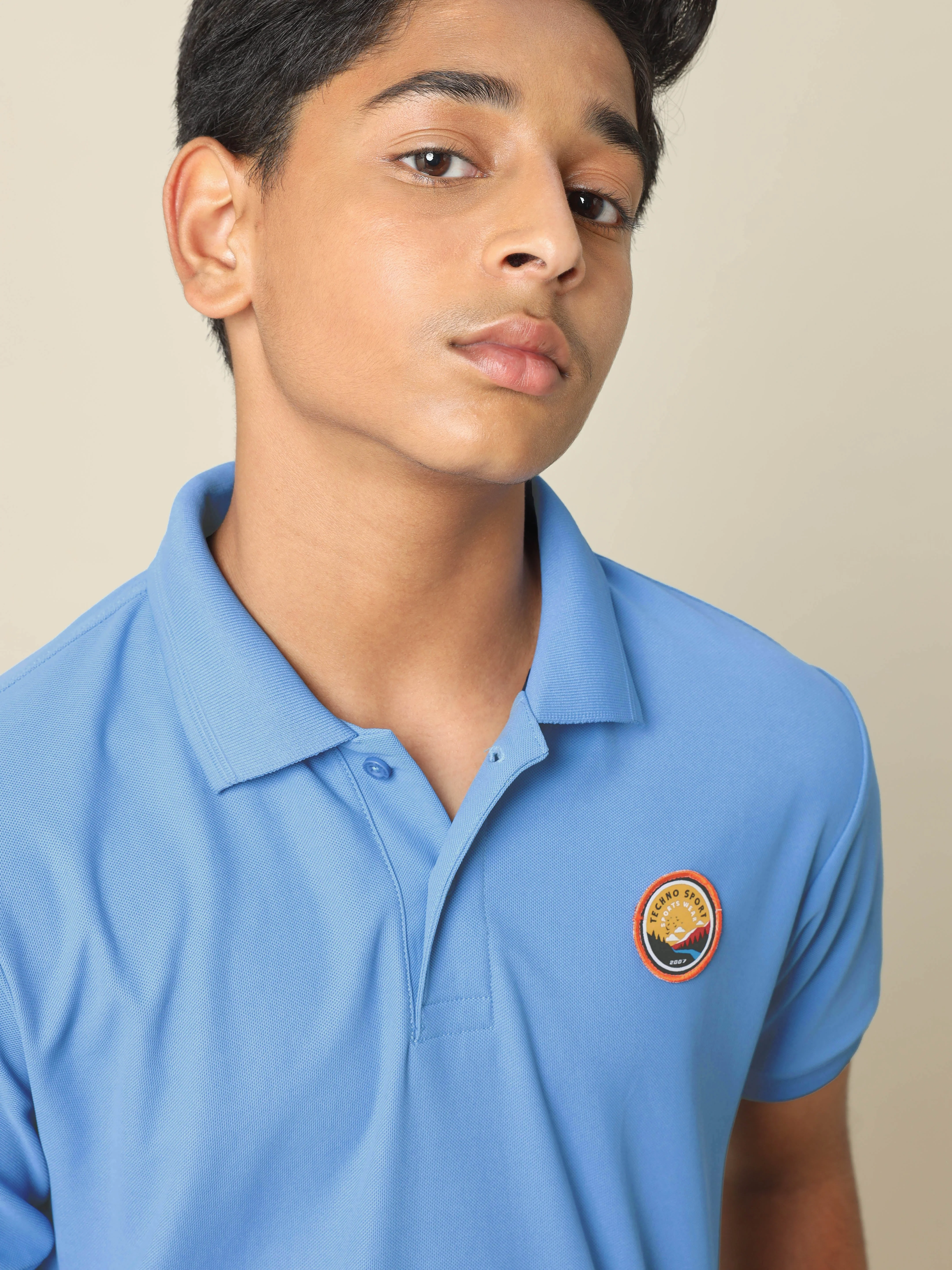 Boys Colorblock Slim Fit Polo T-shirt with MATPIQ - Image 6