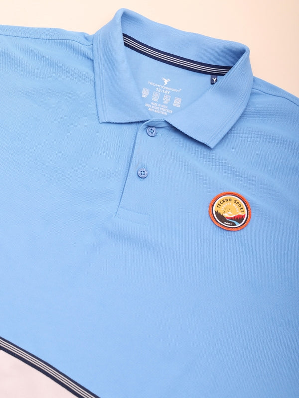 Boys Colorblock Slim Fit Polo T-shirt with MATPIQ - Image 7