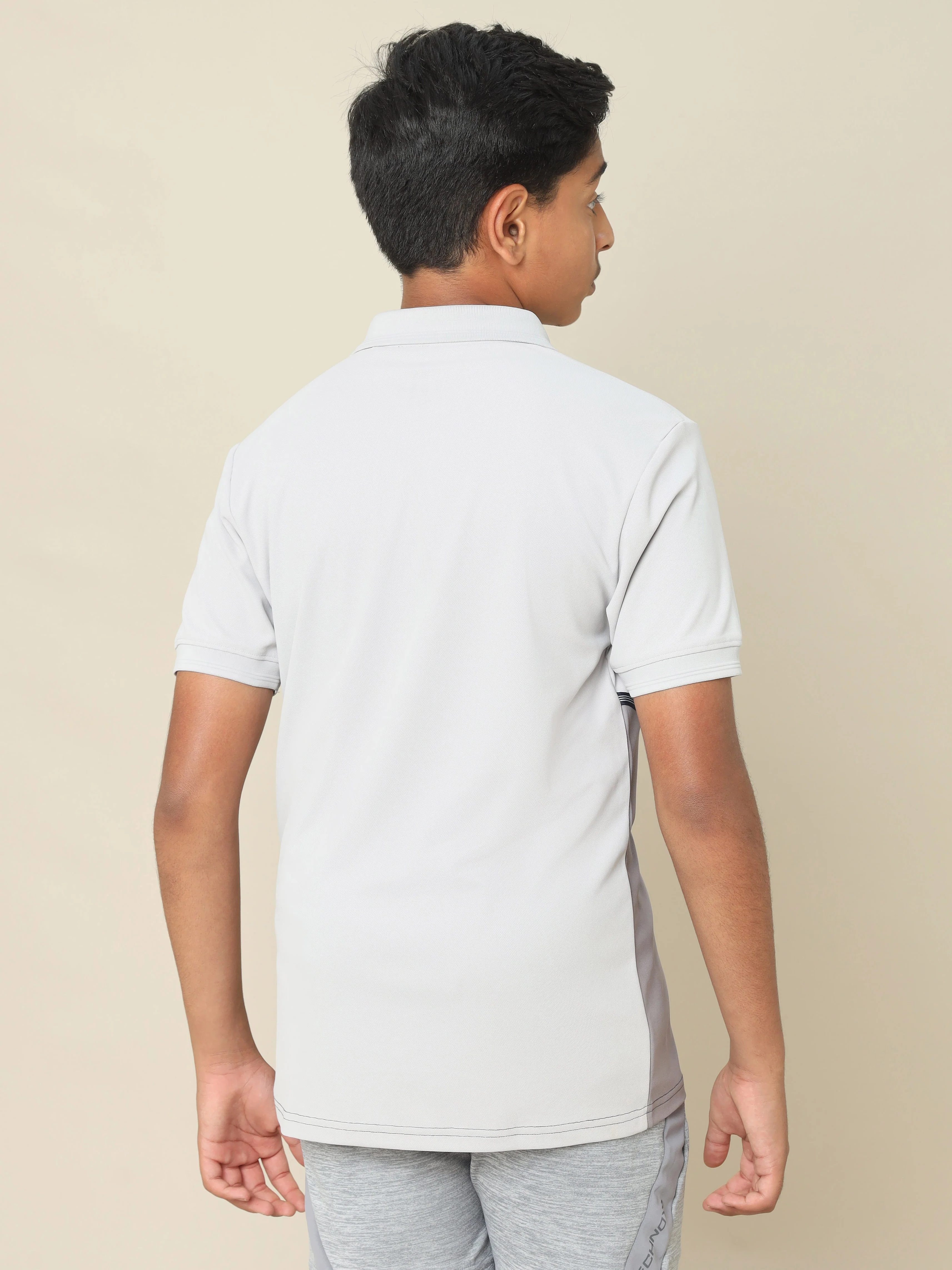 Boys Colorblock Slim Fit Polo T-shirt with MATPIQ - Image 3