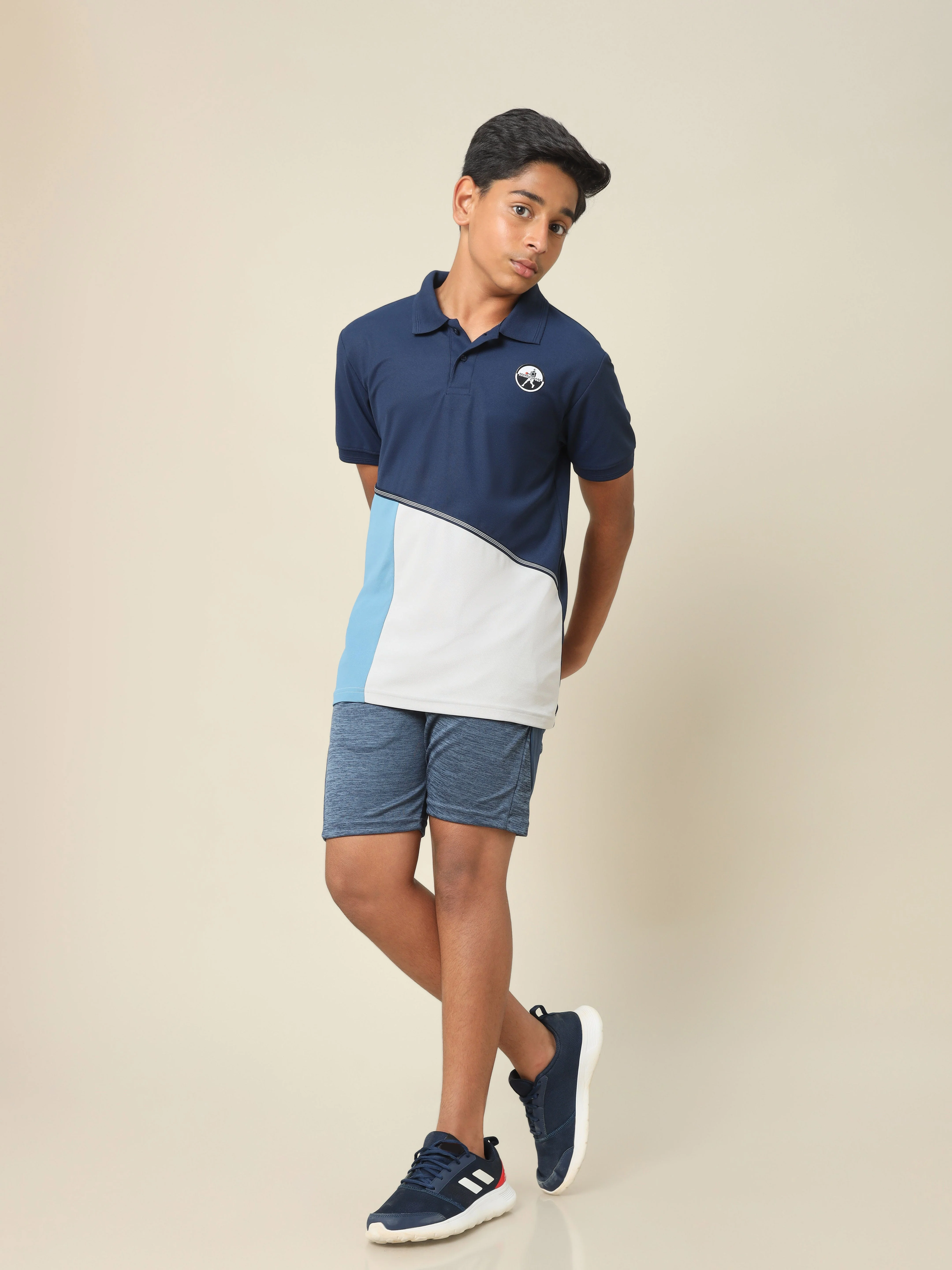 Boys Colorblock Slim Fit Polo T-shirt with MATPIQ - Image 5