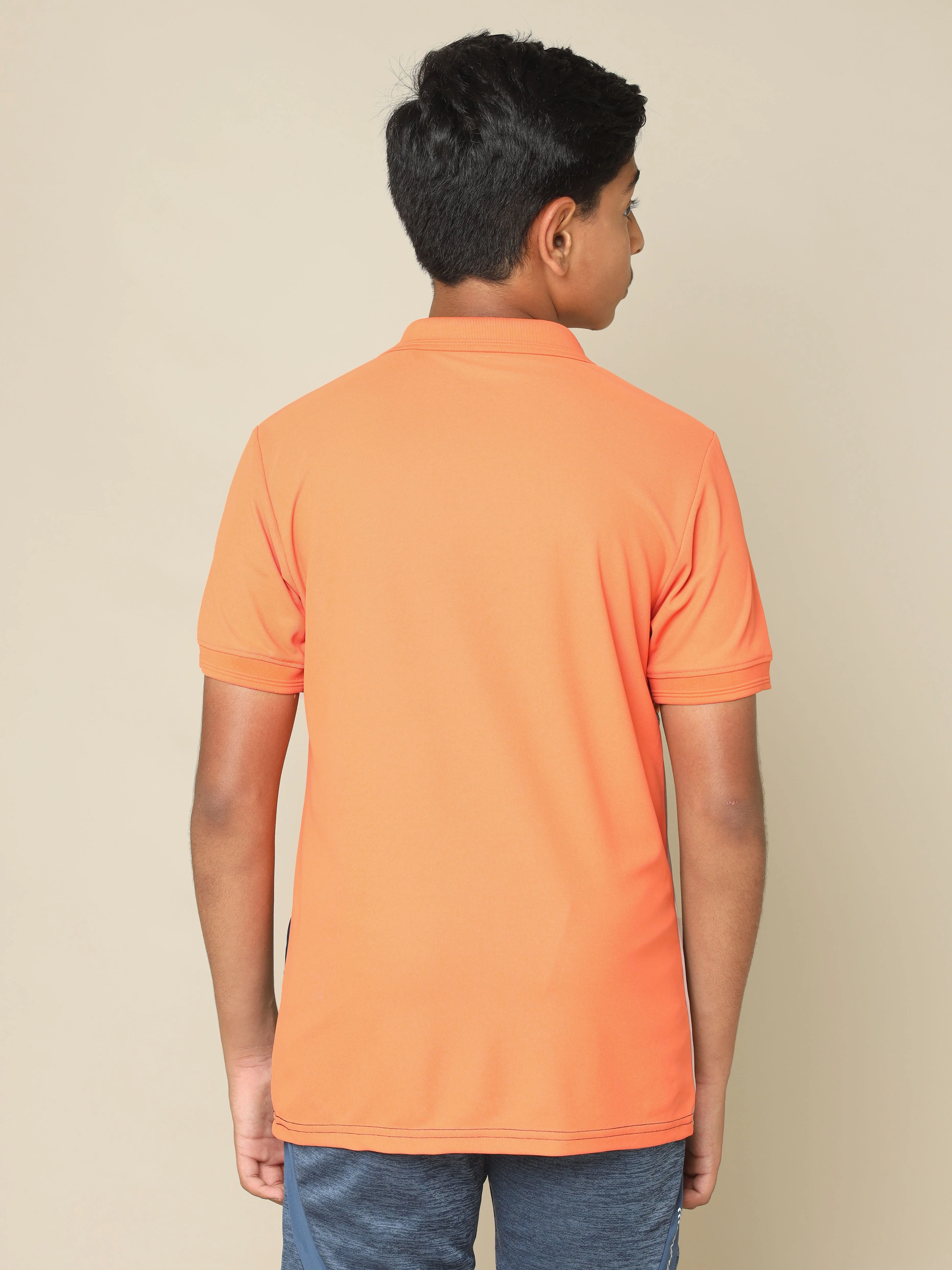 Boys Colorblock Slim Fit Polo T-shirt with MATPIQ - Image 3