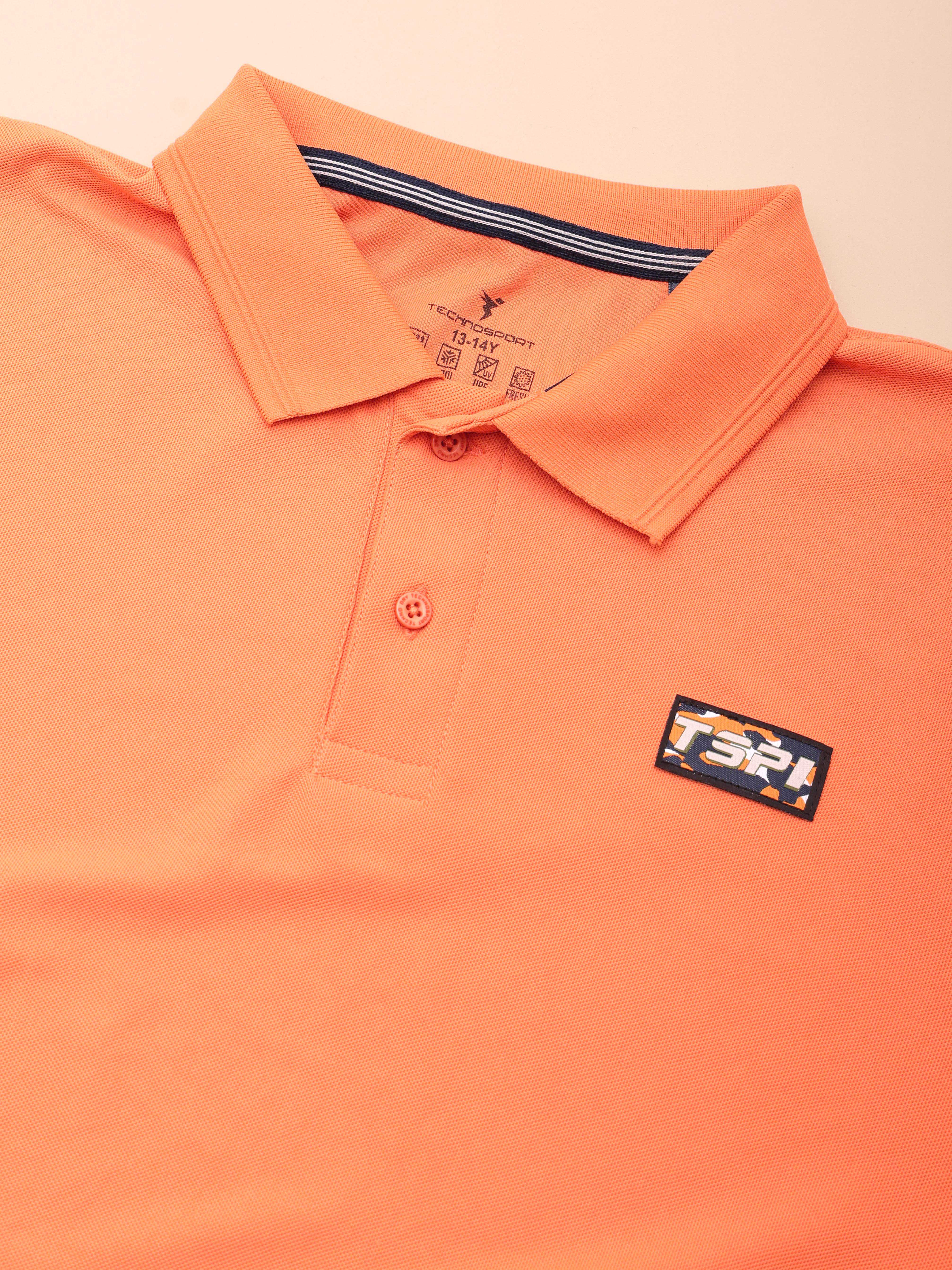 Boys Colorblock Slim Fit Polo T-shirt with MATPIQ - Image 7