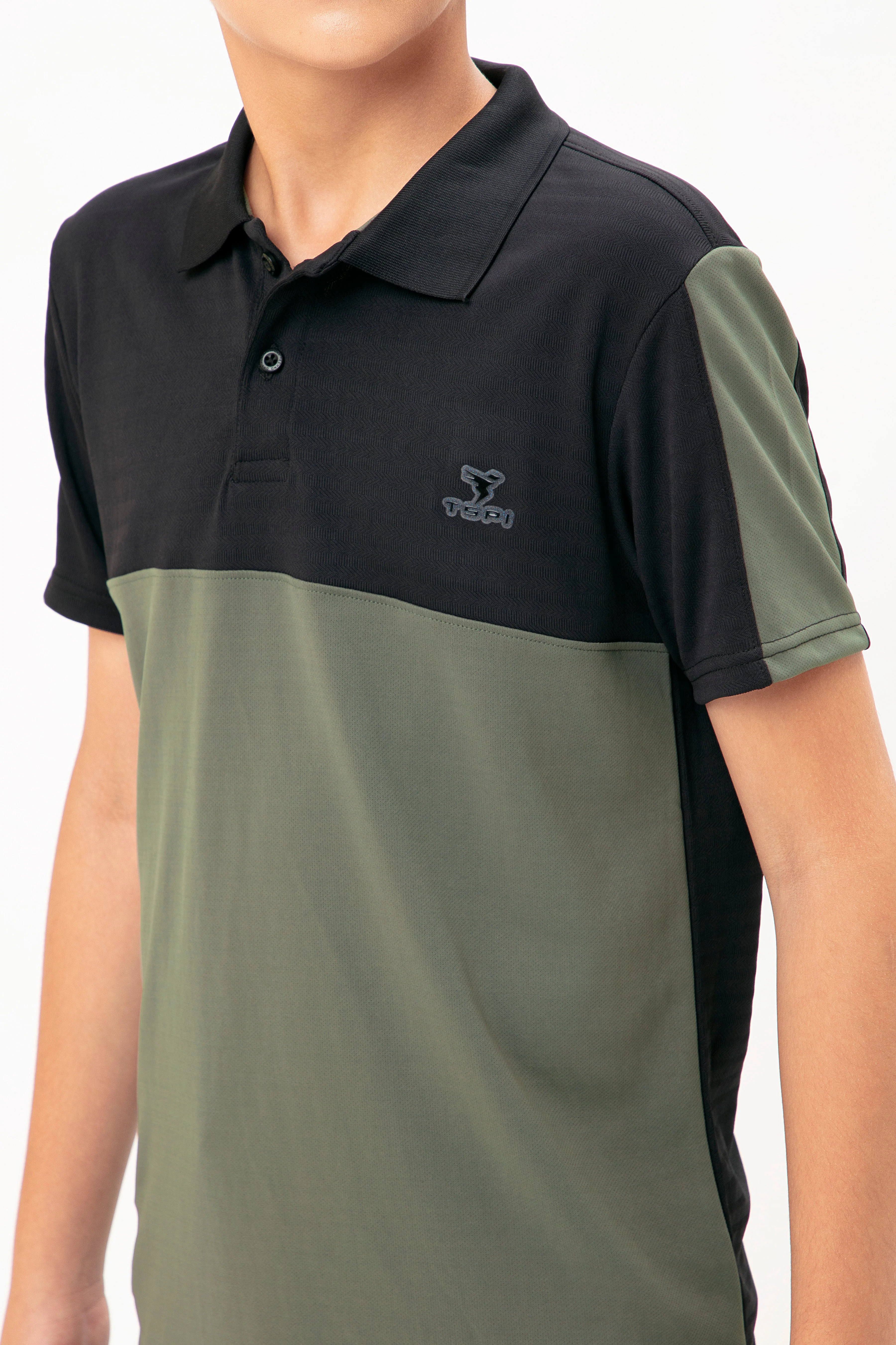 Boys Colorblock Slim Fit Polo T-shirt with TECHNO COOL+ - Image 5