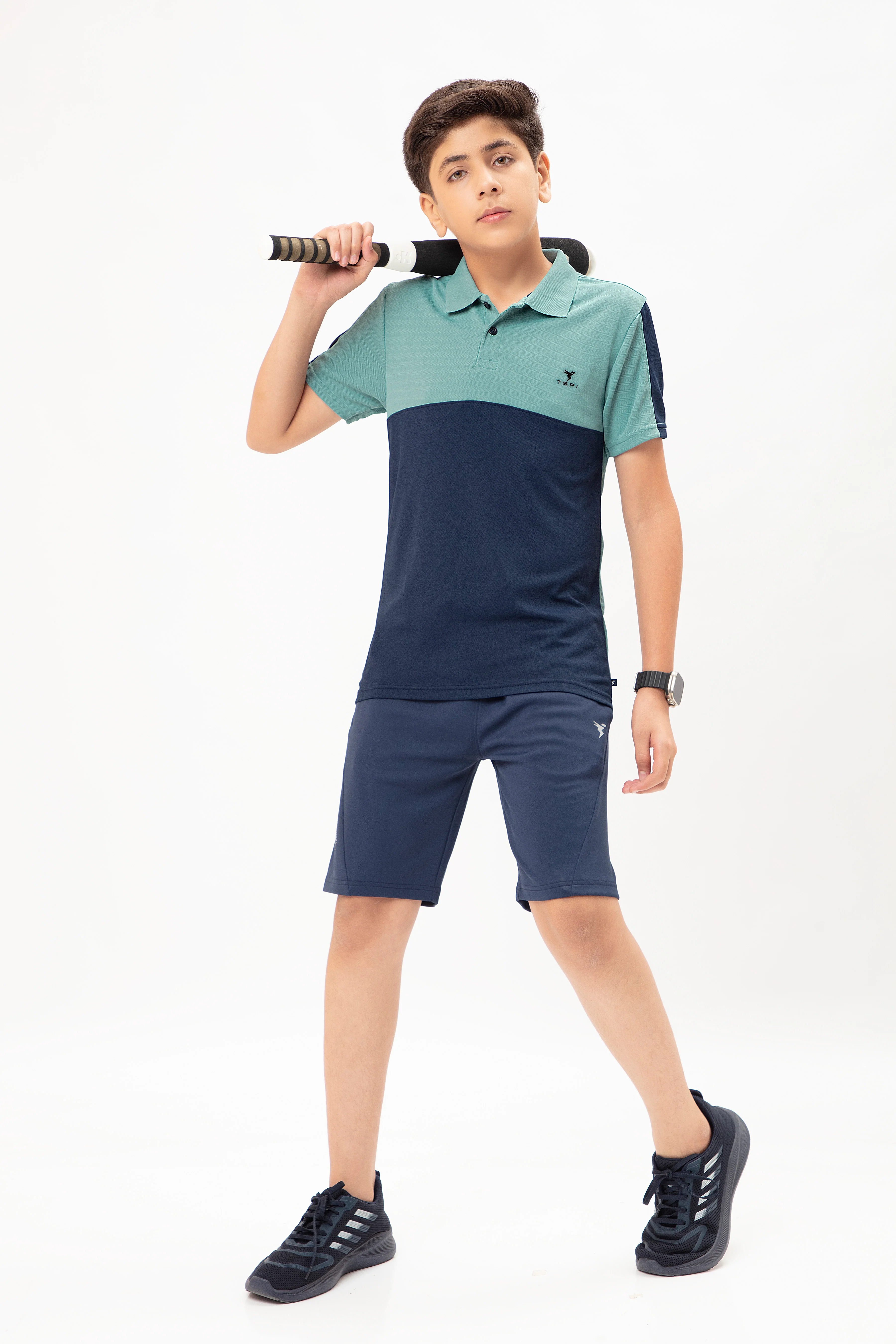 Boys Colorblock Slim Fit Polo T-shirt with TECHNO COOL+ - Image 5