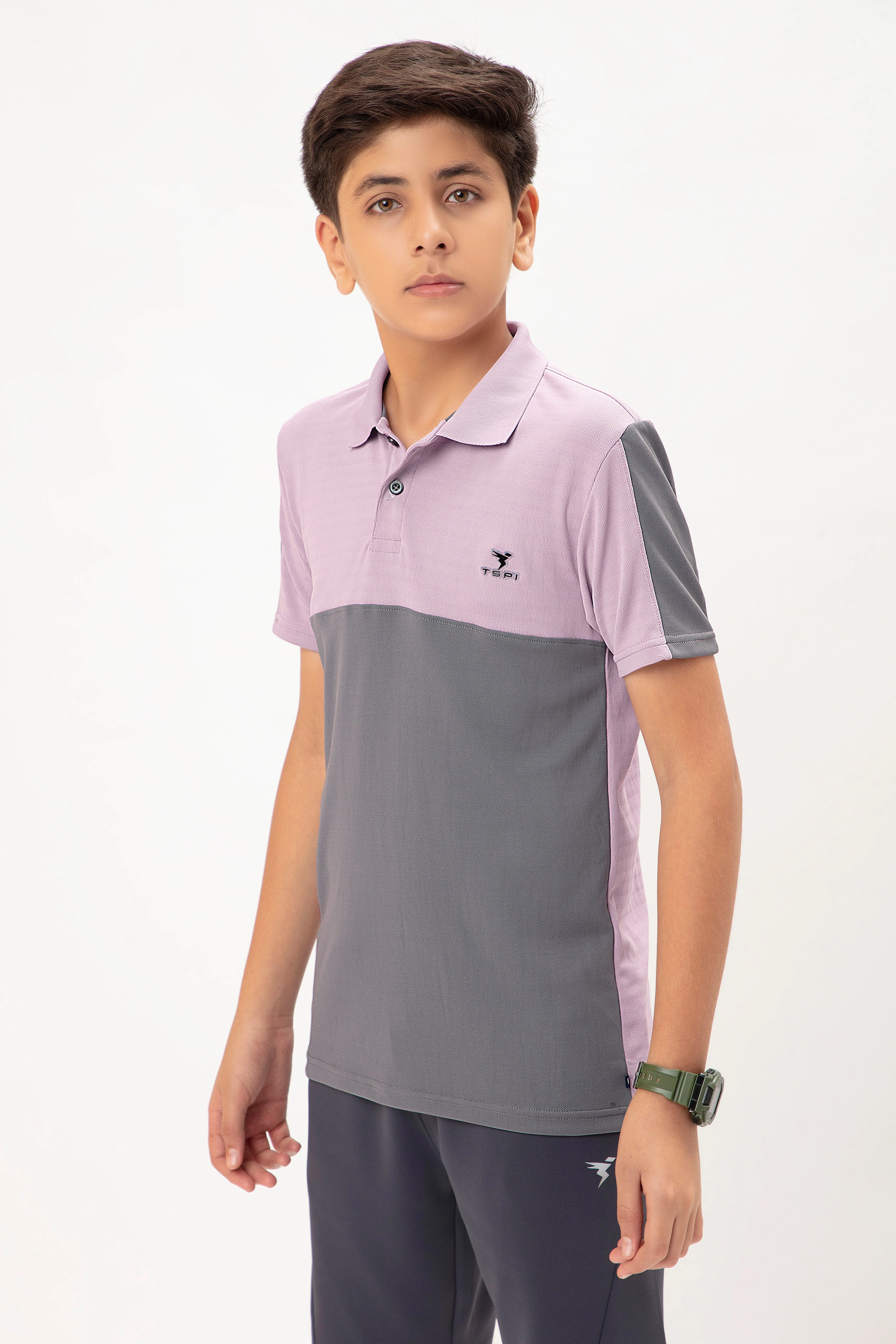 Boys Colorblock Slim Fit Polo T-shirt with TECHNO COOL+ - Image 4