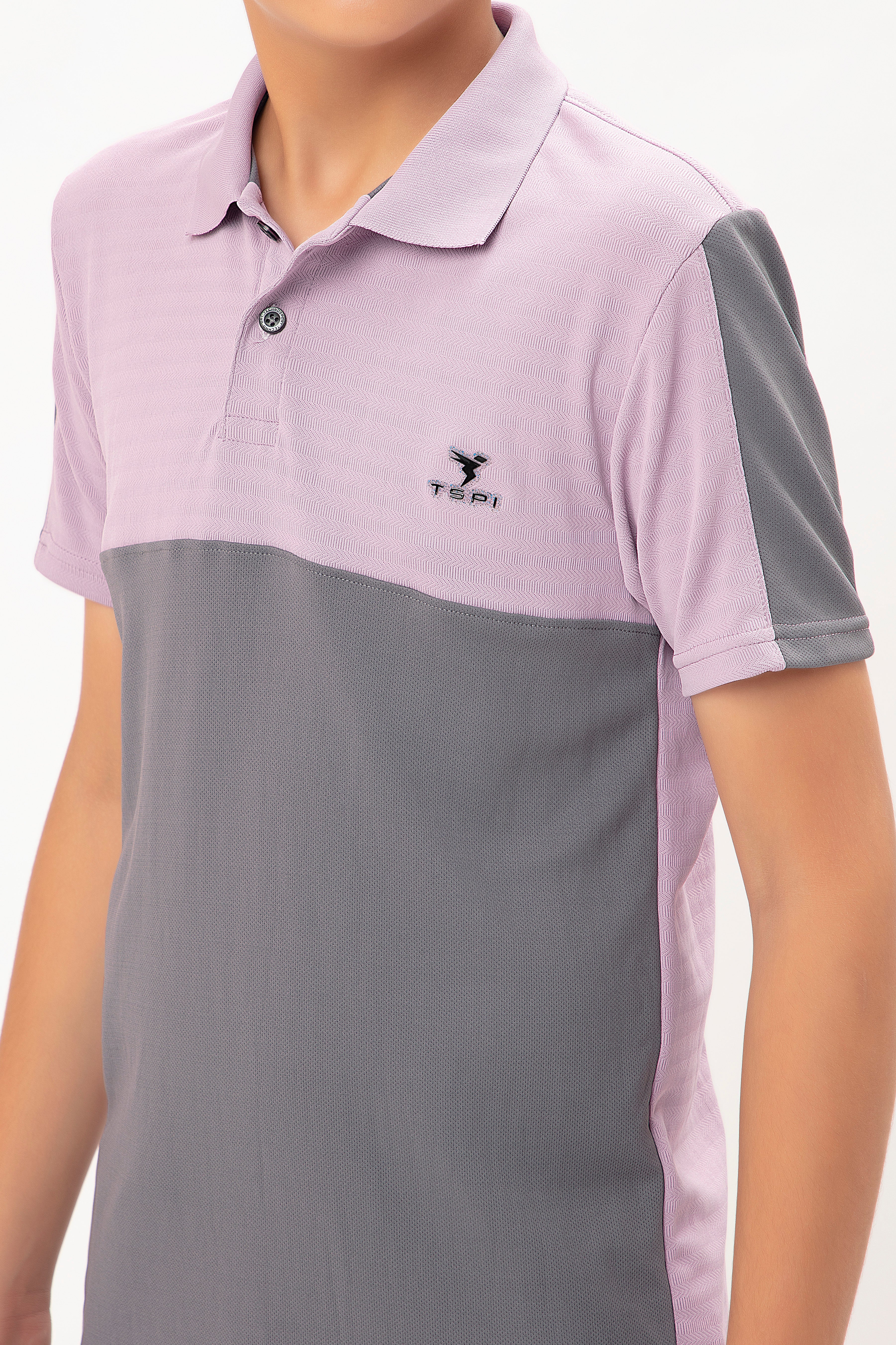 Boys Colorblock Slim Fit Polo T-shirt with TECHNO COOL+ - Image 5