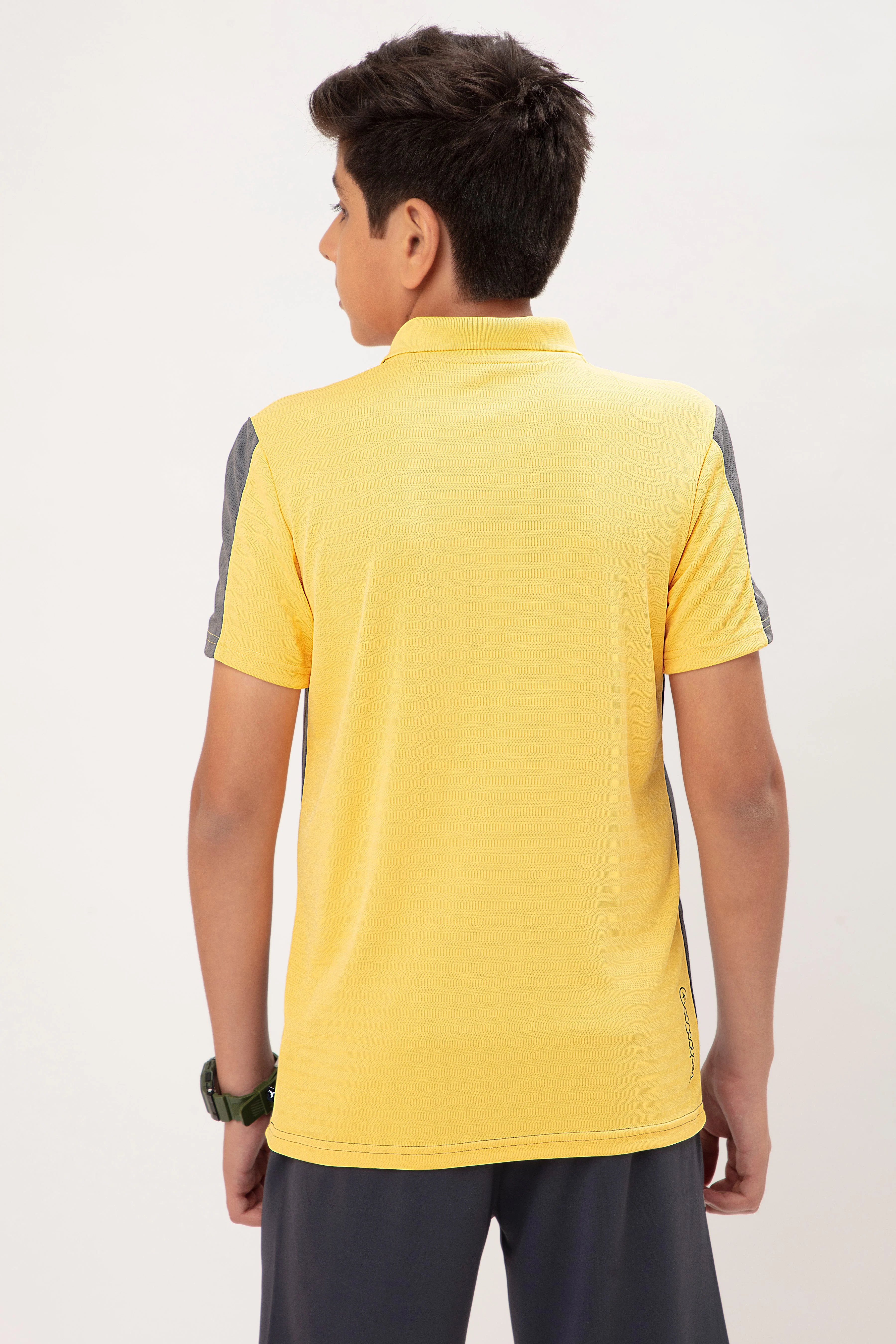 Boys Colorblock Slim Fit Polo T-shirt with TECHNO COOL+ - Image 2
