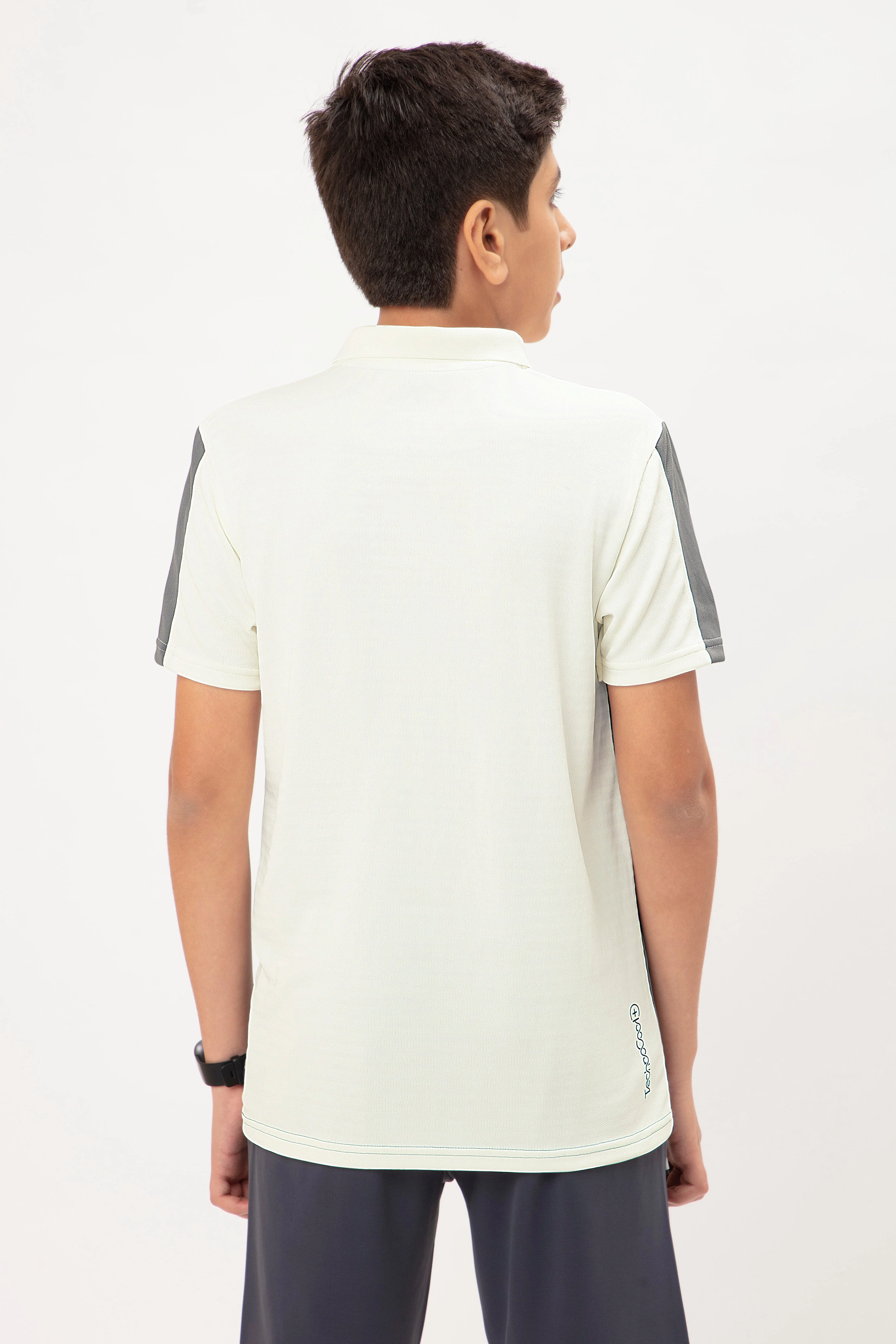 Boys Colorblock Slim Fit Polo T-shirt with TECHNO COOL+ - Image 2