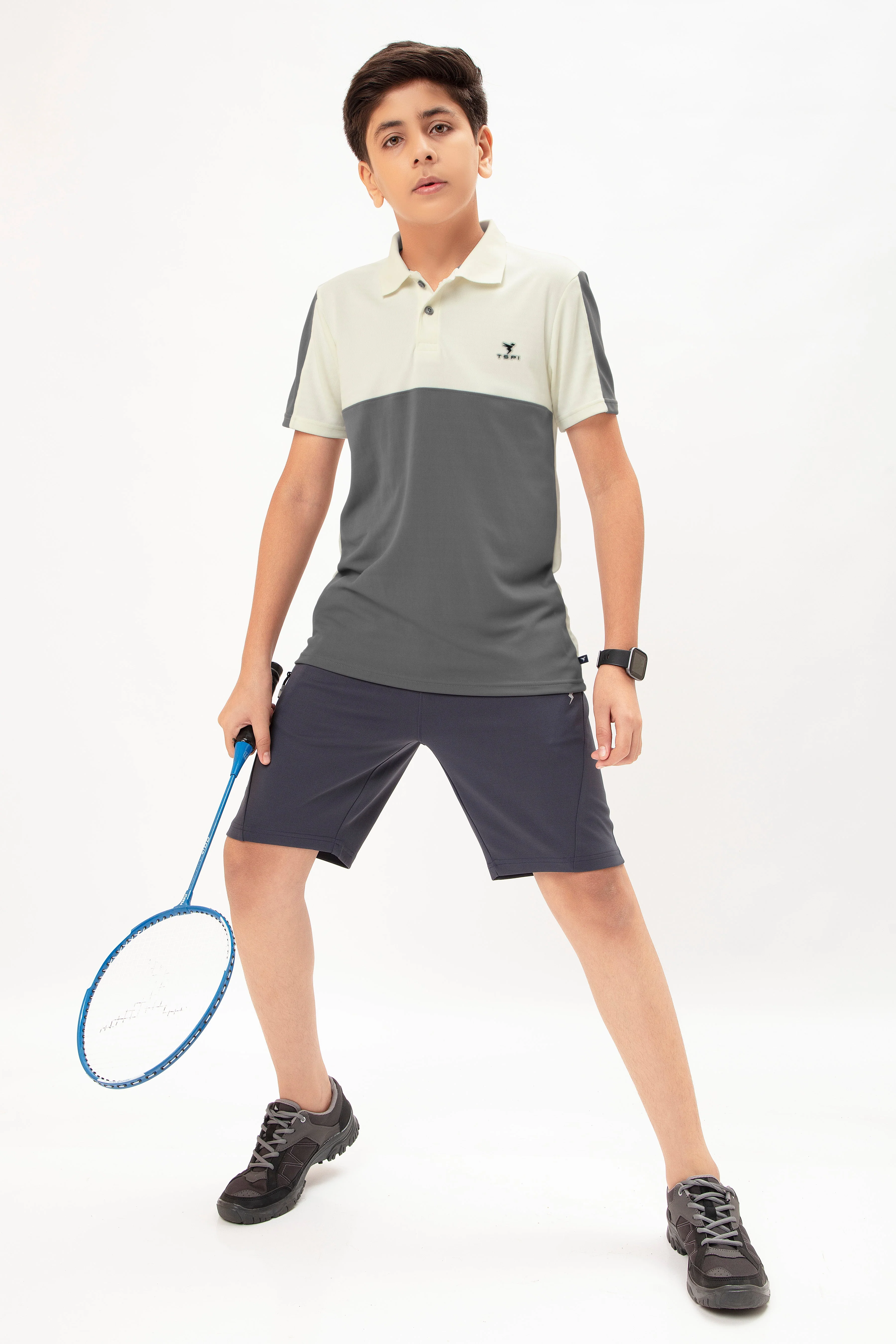 Boys Colorblock Slim Fit Polo T-shirt with TECHNO COOL+ - Image 4