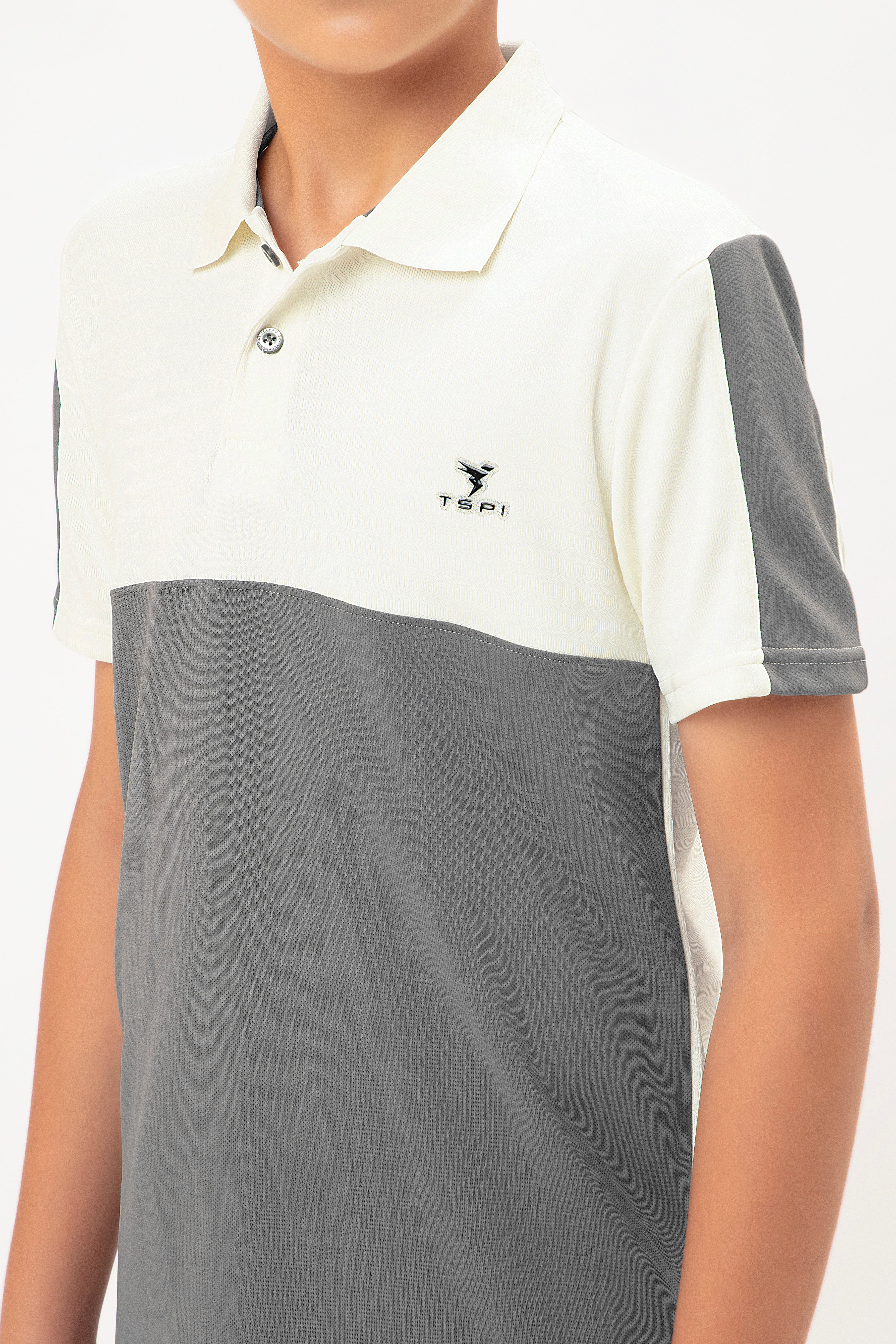 Boys Colorblock Slim Fit Polo T-shirt with TECHNO COOL+ - Image 5