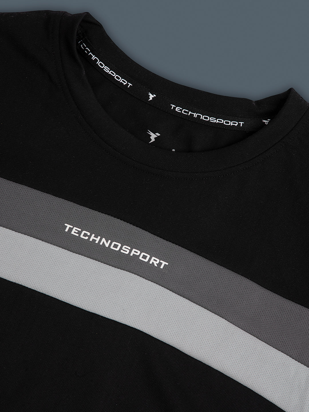 Boys Colorblock Slim Fit Round Neck Sports T-shirt with TECHNO DRY - Image 7