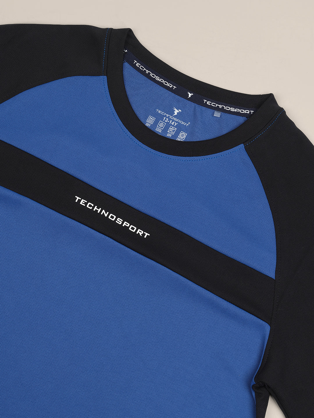 Boys Colorblock Slim Fit Round Neck T-shirt with DOUBLE COOL - Image 7