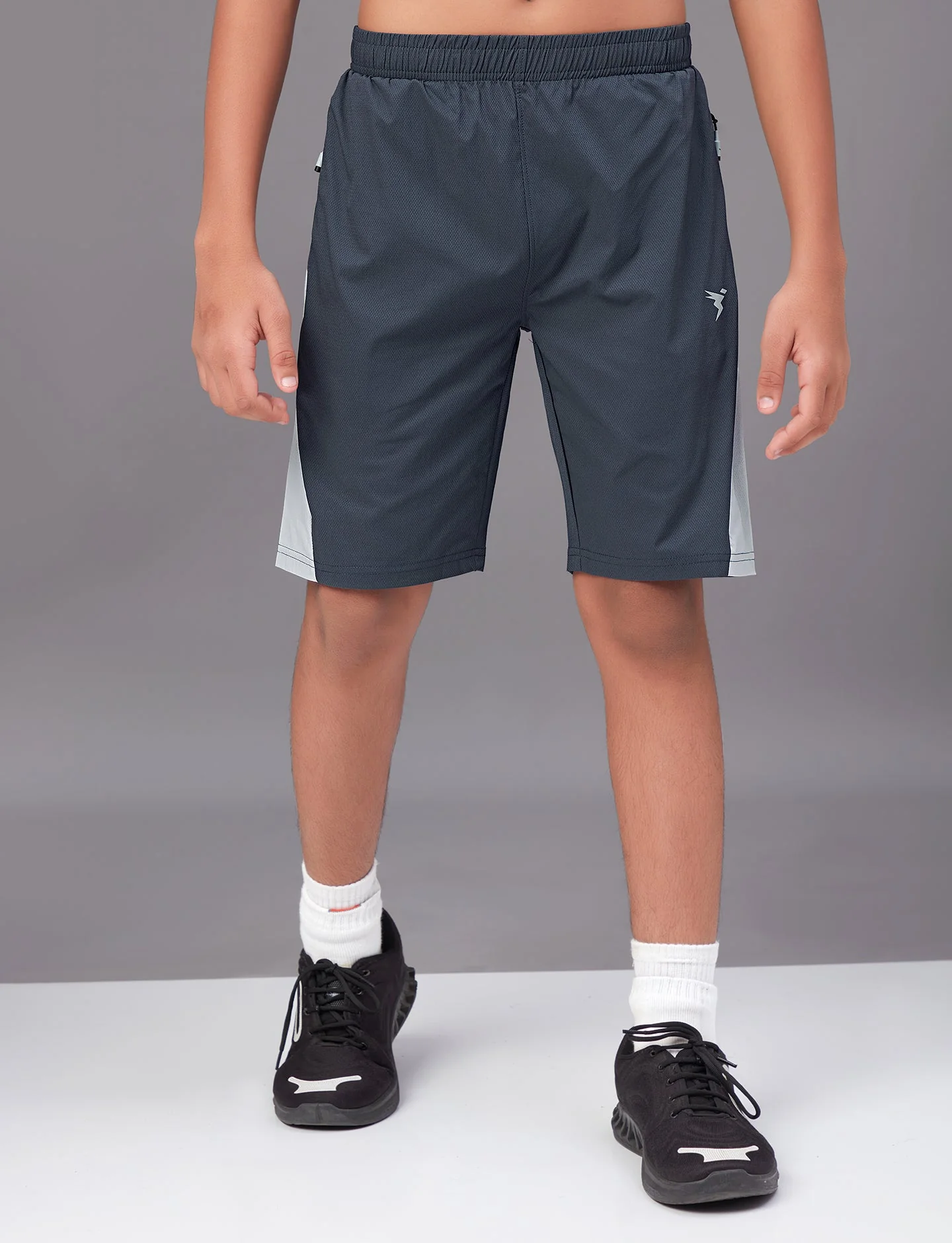 Boys Colorblock Slim Fit Sports Shorts with TECHNO GUARD