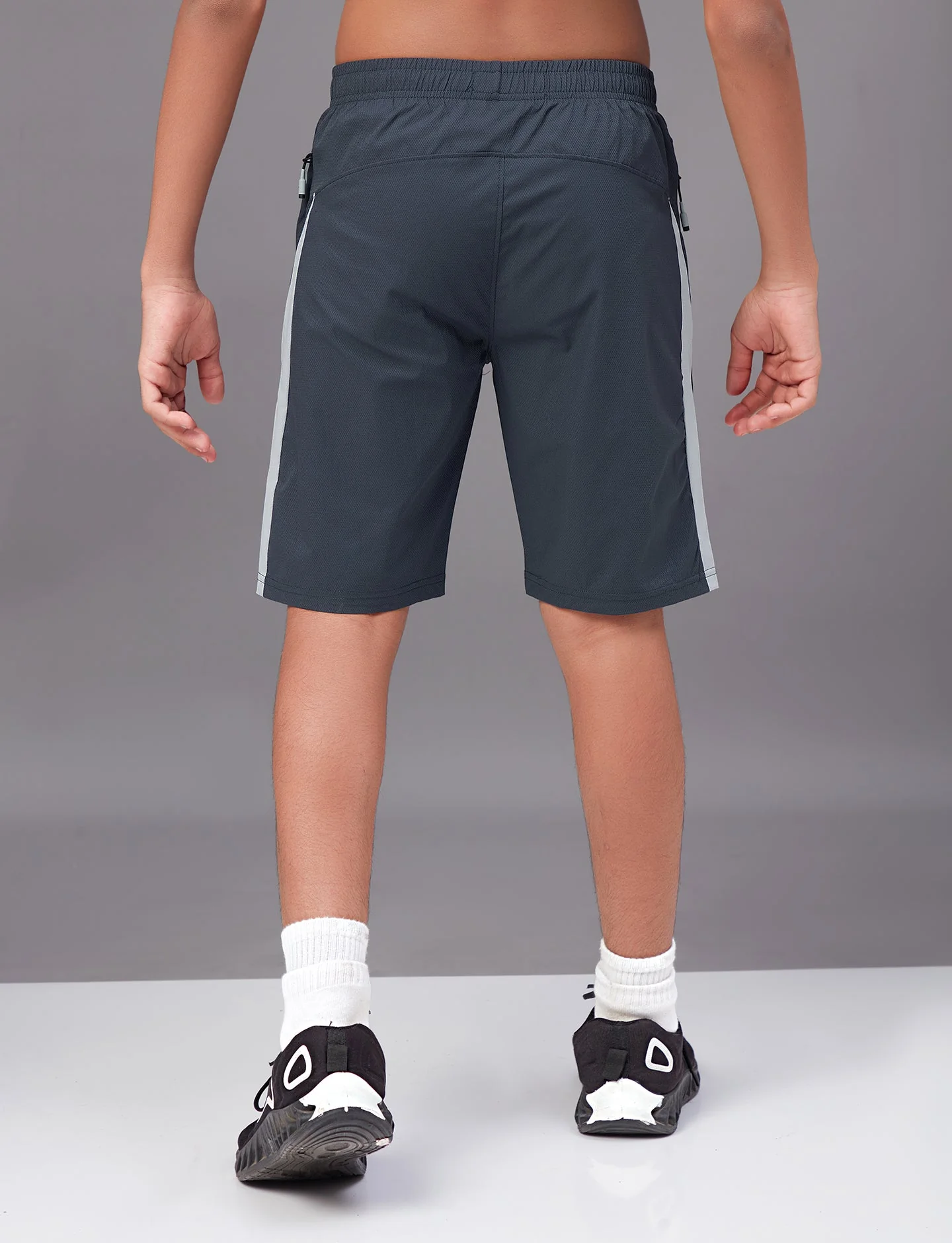 Boys Colorblock Slim Fit Sports Shorts with TECHNO GUARD - Image 5