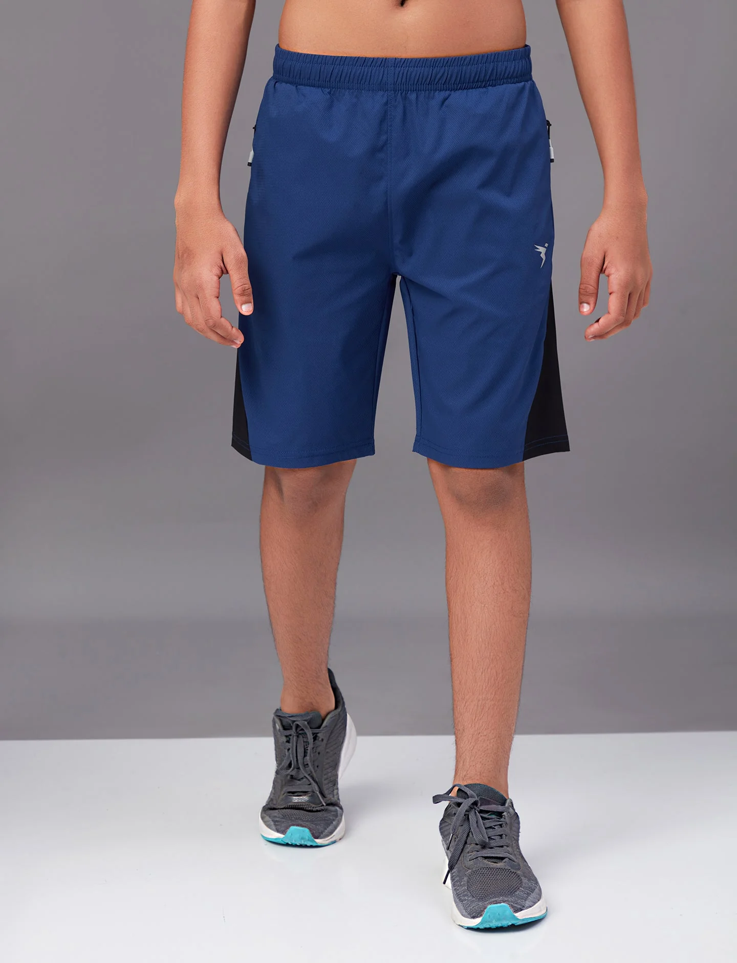 Boys Colorblock Slim Fit Sports Shorts with TECHNO GUARD - Image 3