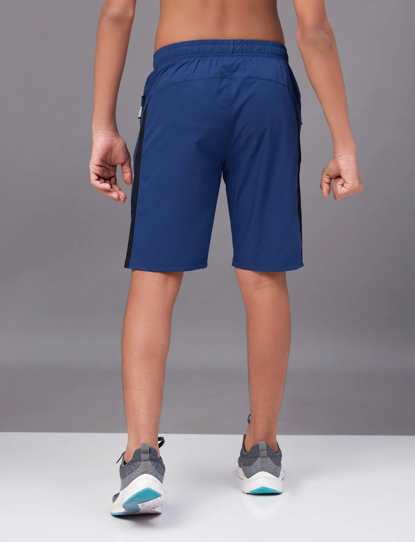 Boys Colorblock Slim Fit Sports Shorts with TECHNO GUARD - Image 5