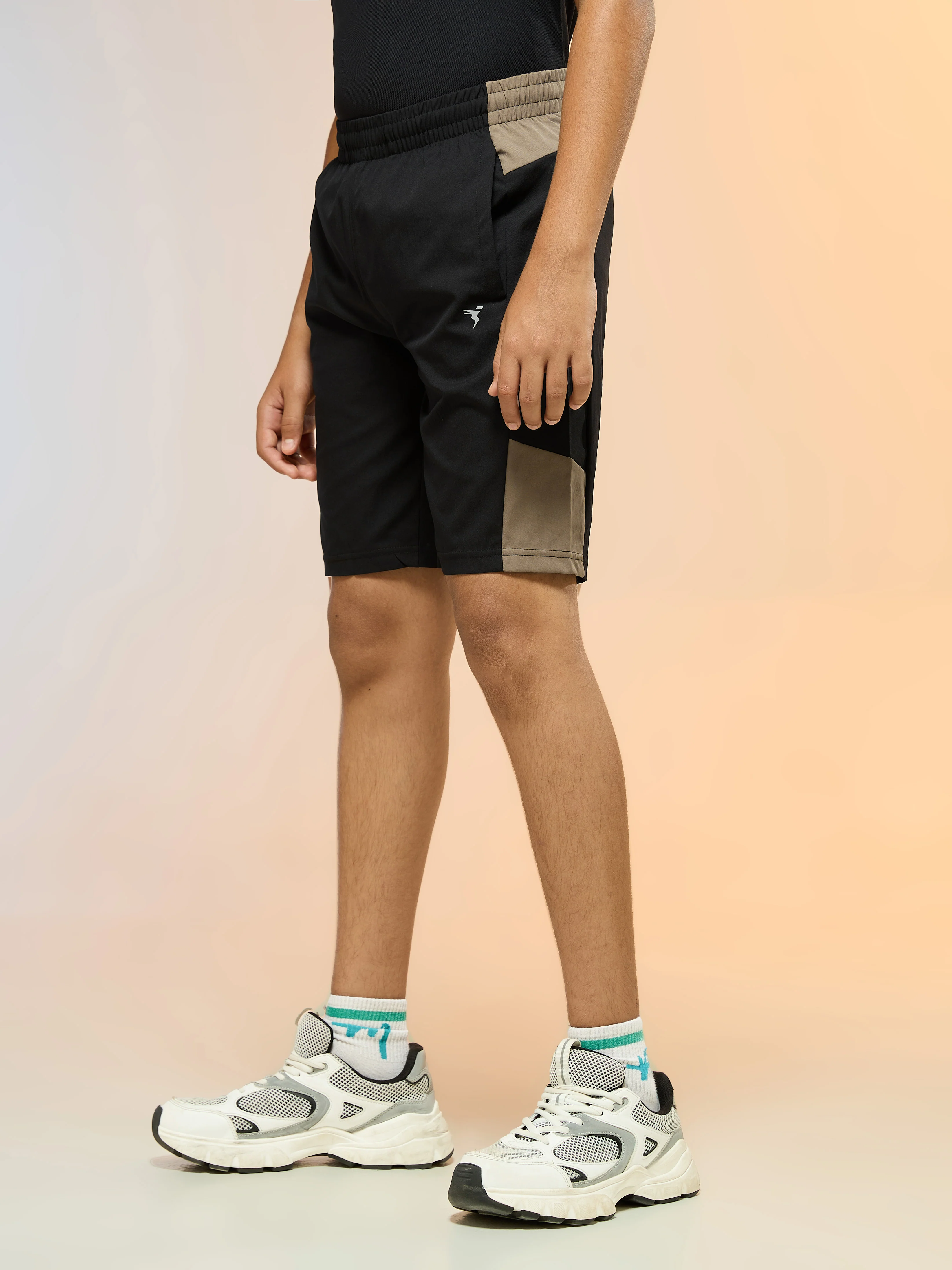 Boys Colorblock Slim Fit Sports Shorts with TS FLEXI - Image 4