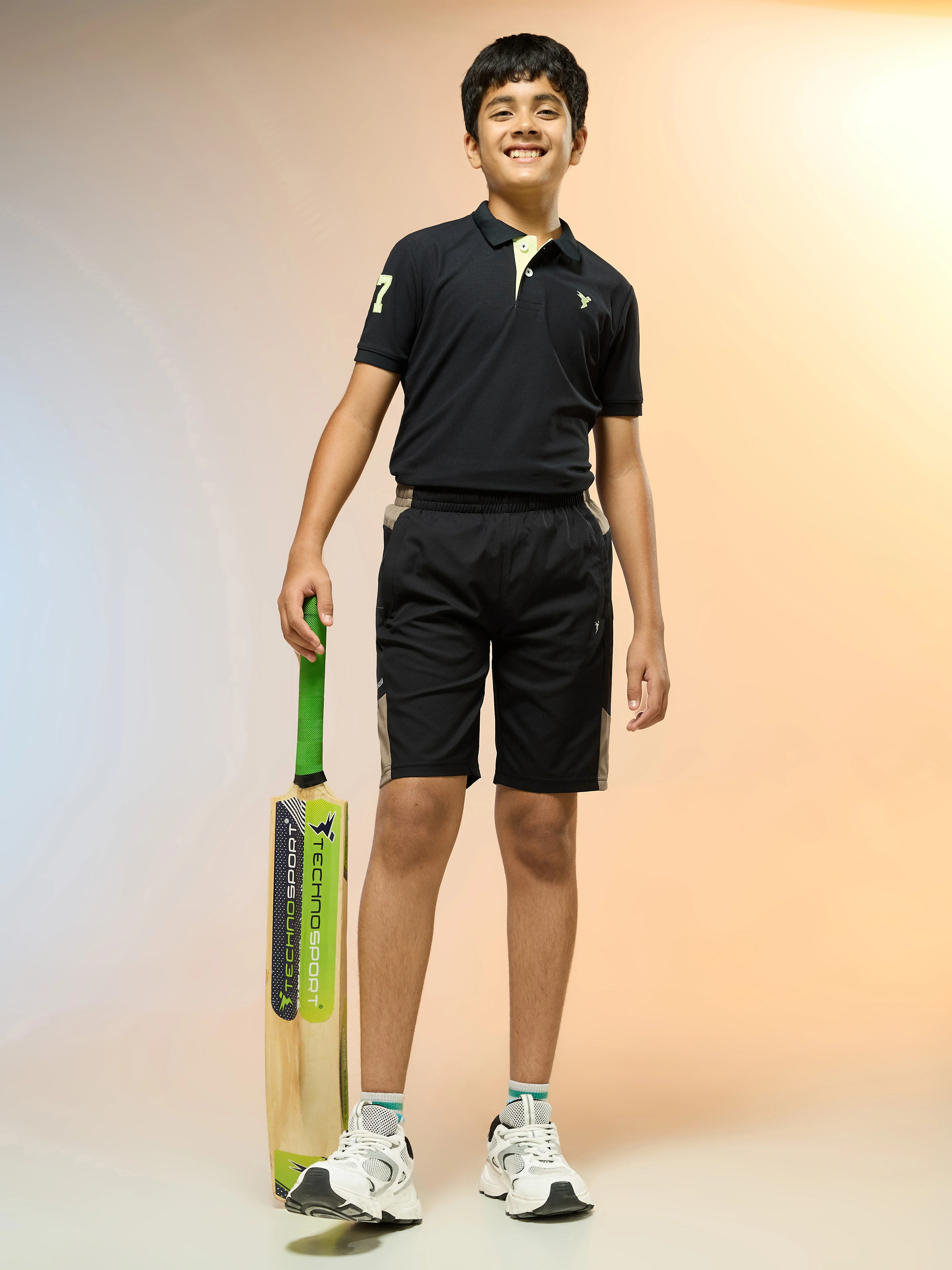 Boys Colorblock Slim Fit Sports Shorts with TS FLEXI - Image 5