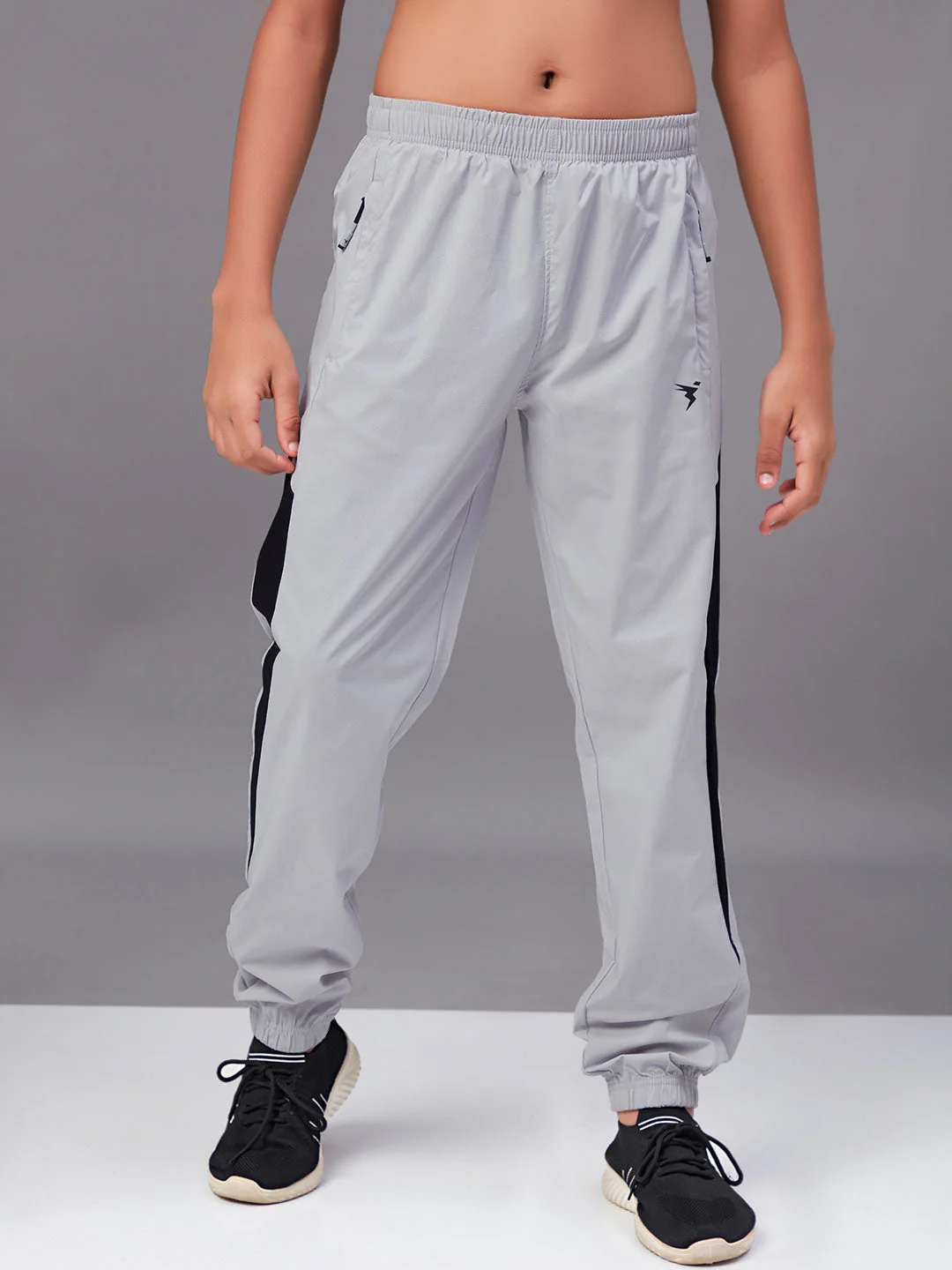 Boys Colorblock Slim Fit Sports Trackpants with TS LYTRA