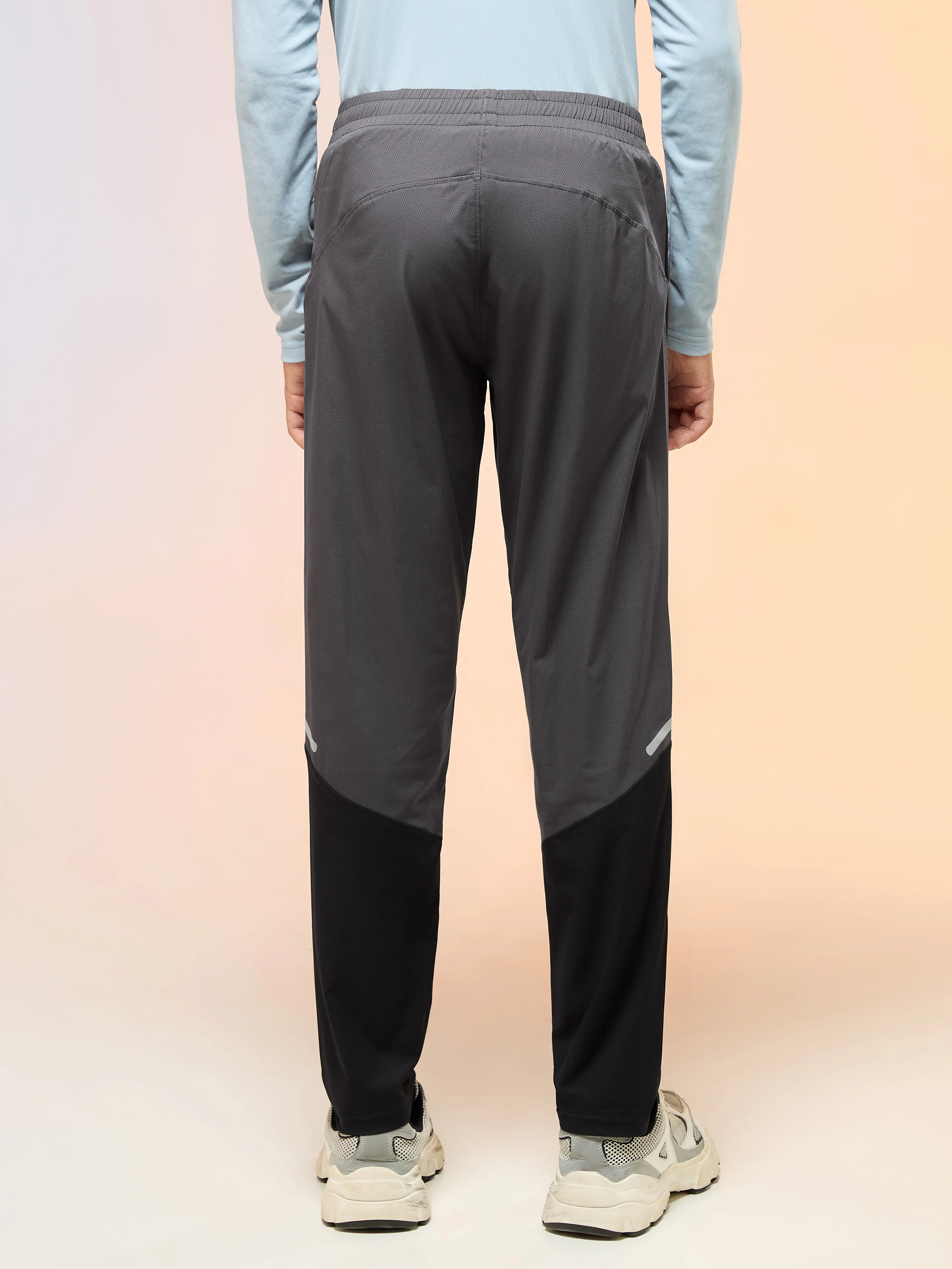 Boys Colorblock Slim Fit Sports Trackpants with TS LYTRA - Image 3