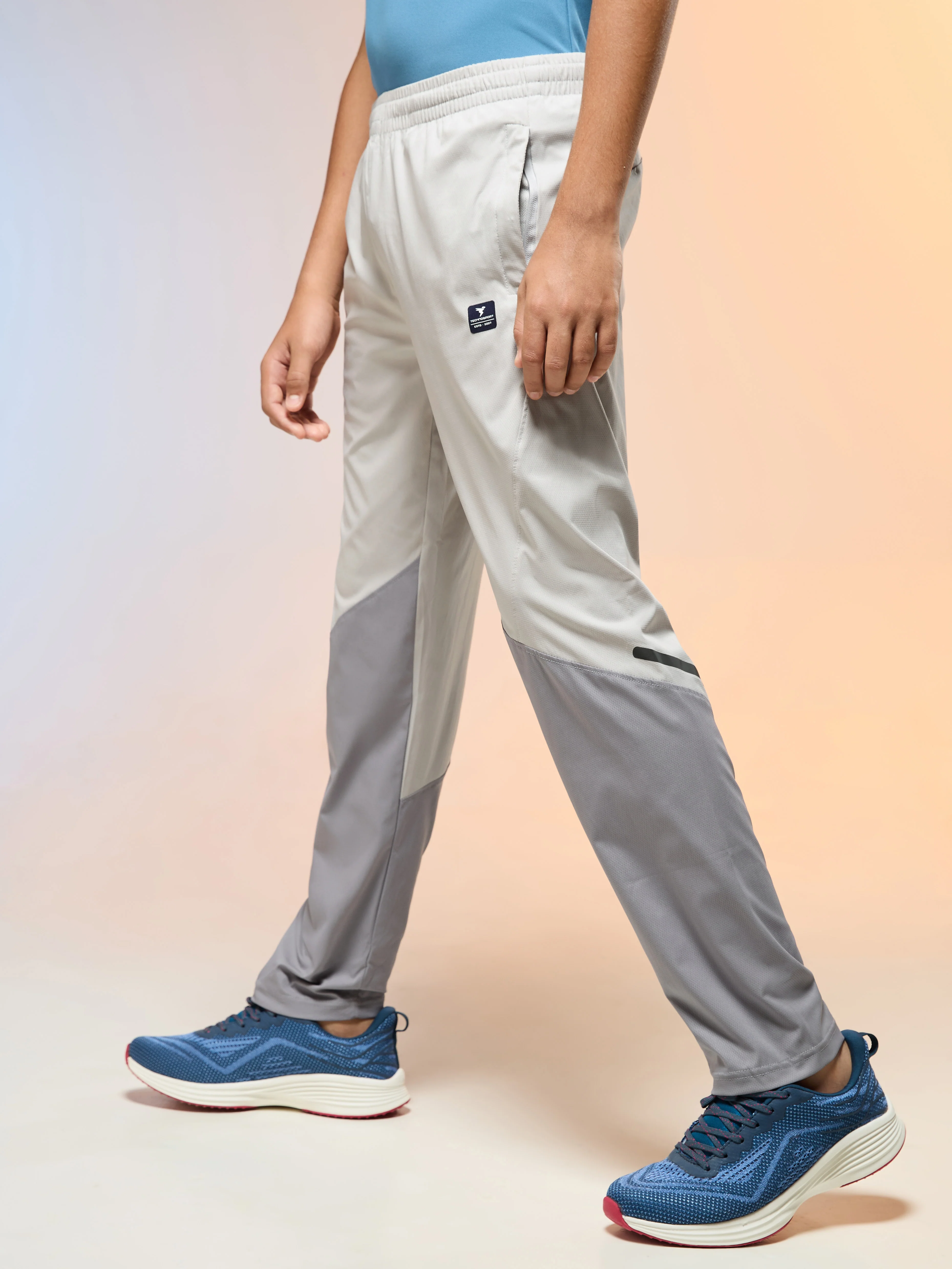 Boys Colorblock Slim Fit Sports Trackpants with TS LYTRA - Image 5