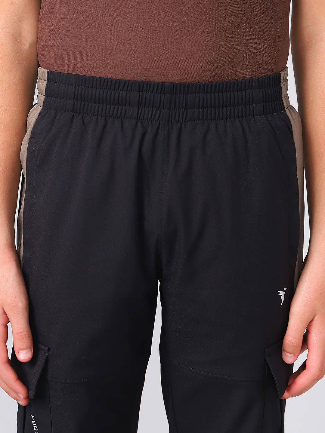 Boys Colorblock Straight Fit Sports Cargo Trackpants with TS FLEXI - Image 6