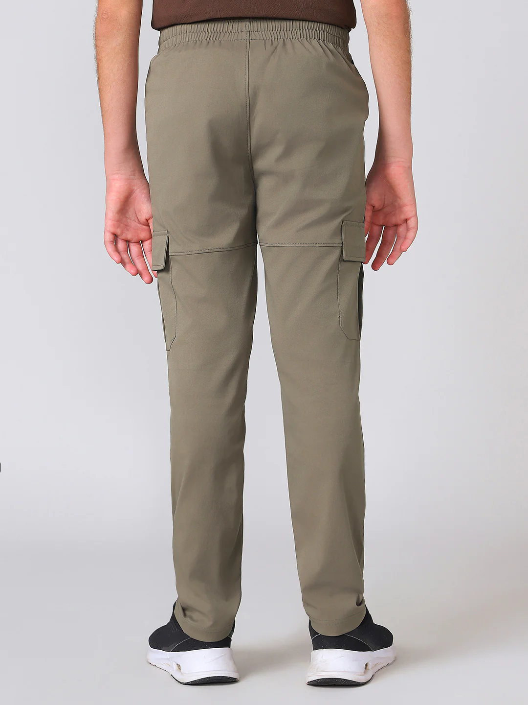Boys Colorblock Straight Fit Sports Cargo Trackpants with TS FLEXI - Image 3