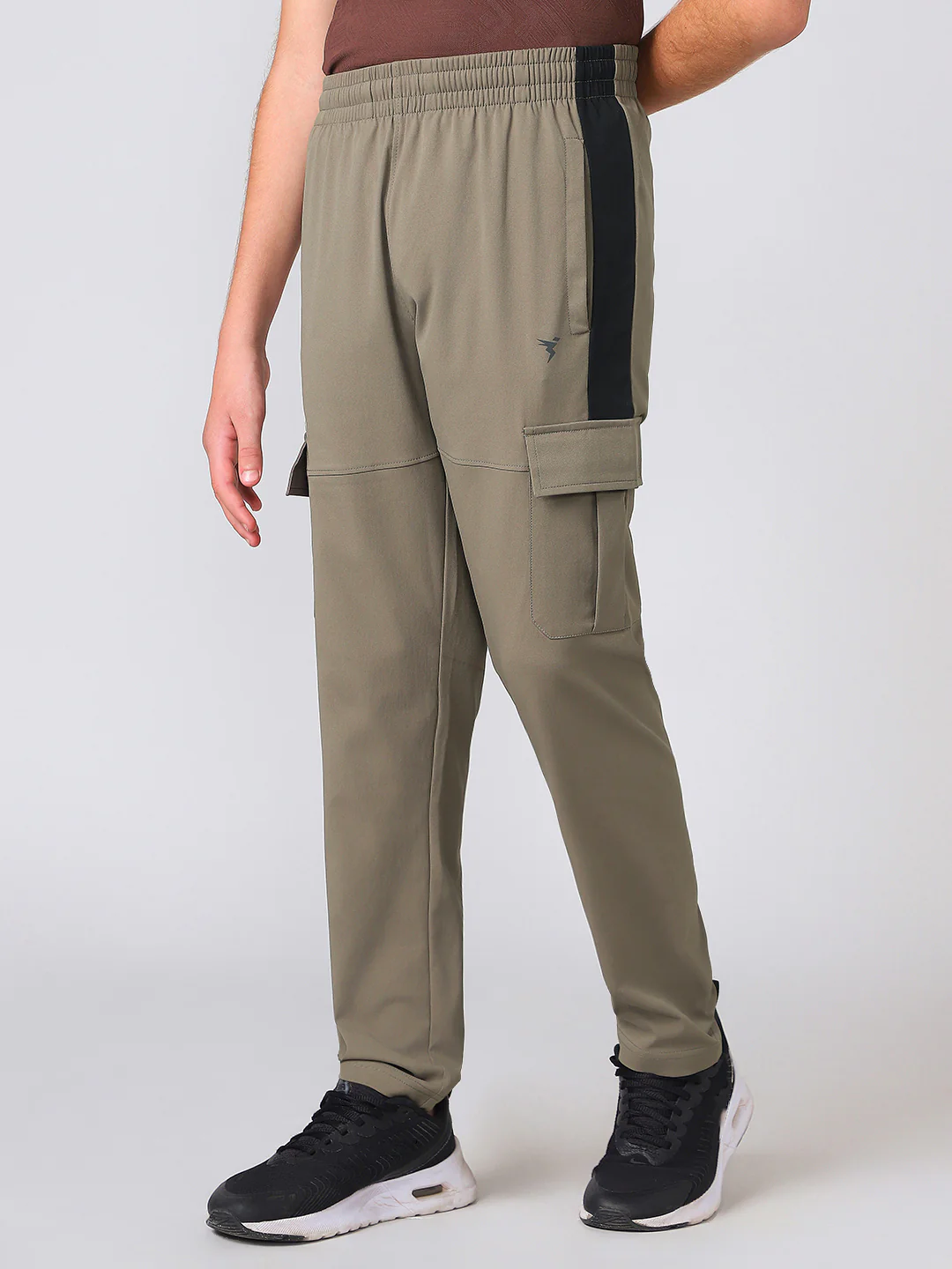 Boys Colorblock Straight Fit Sports Cargo Trackpants with TS FLEXI - Image 4
