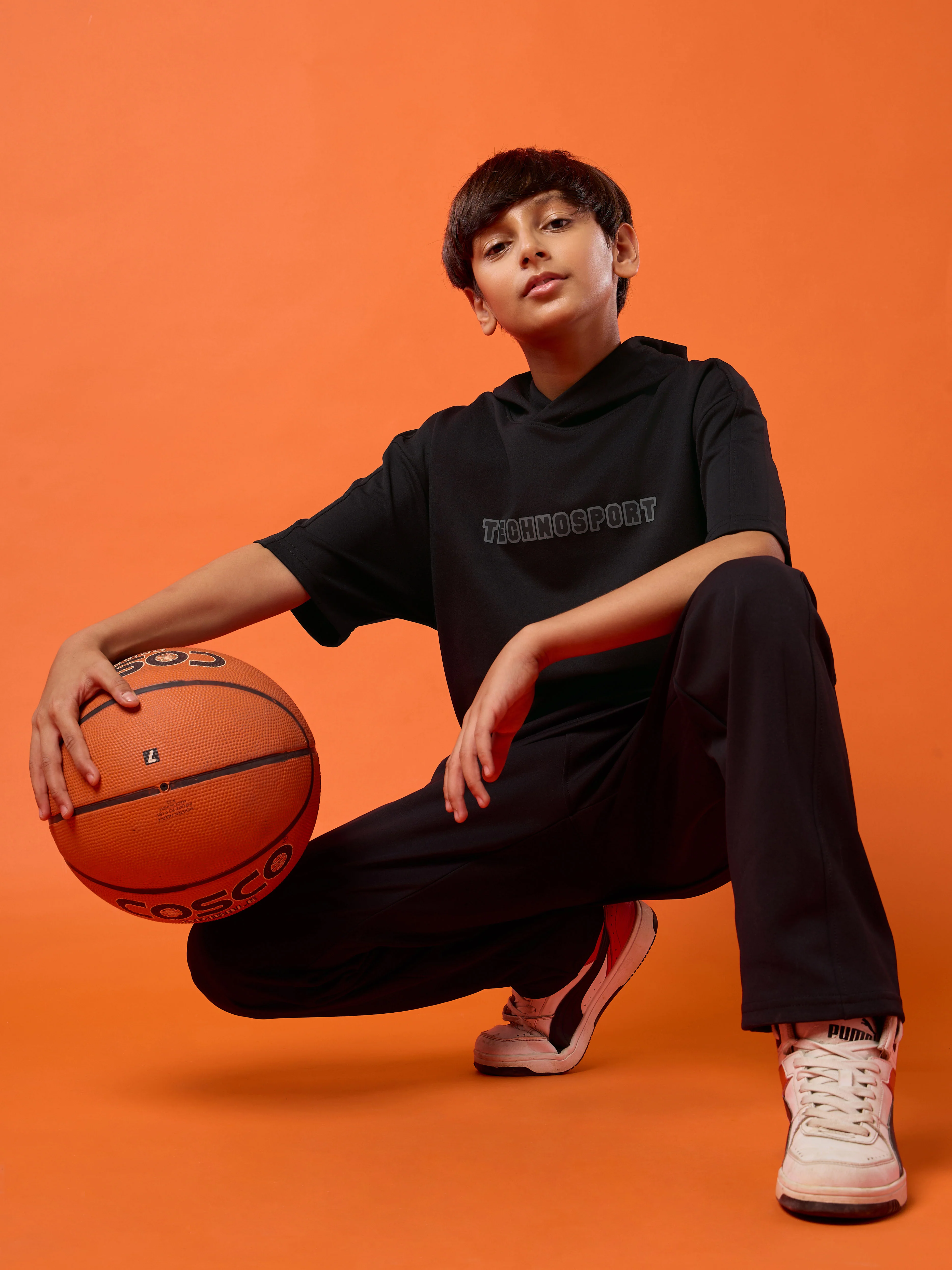 Boys Drop Shoulder Relaxed Hooded T-shirt - Image 5