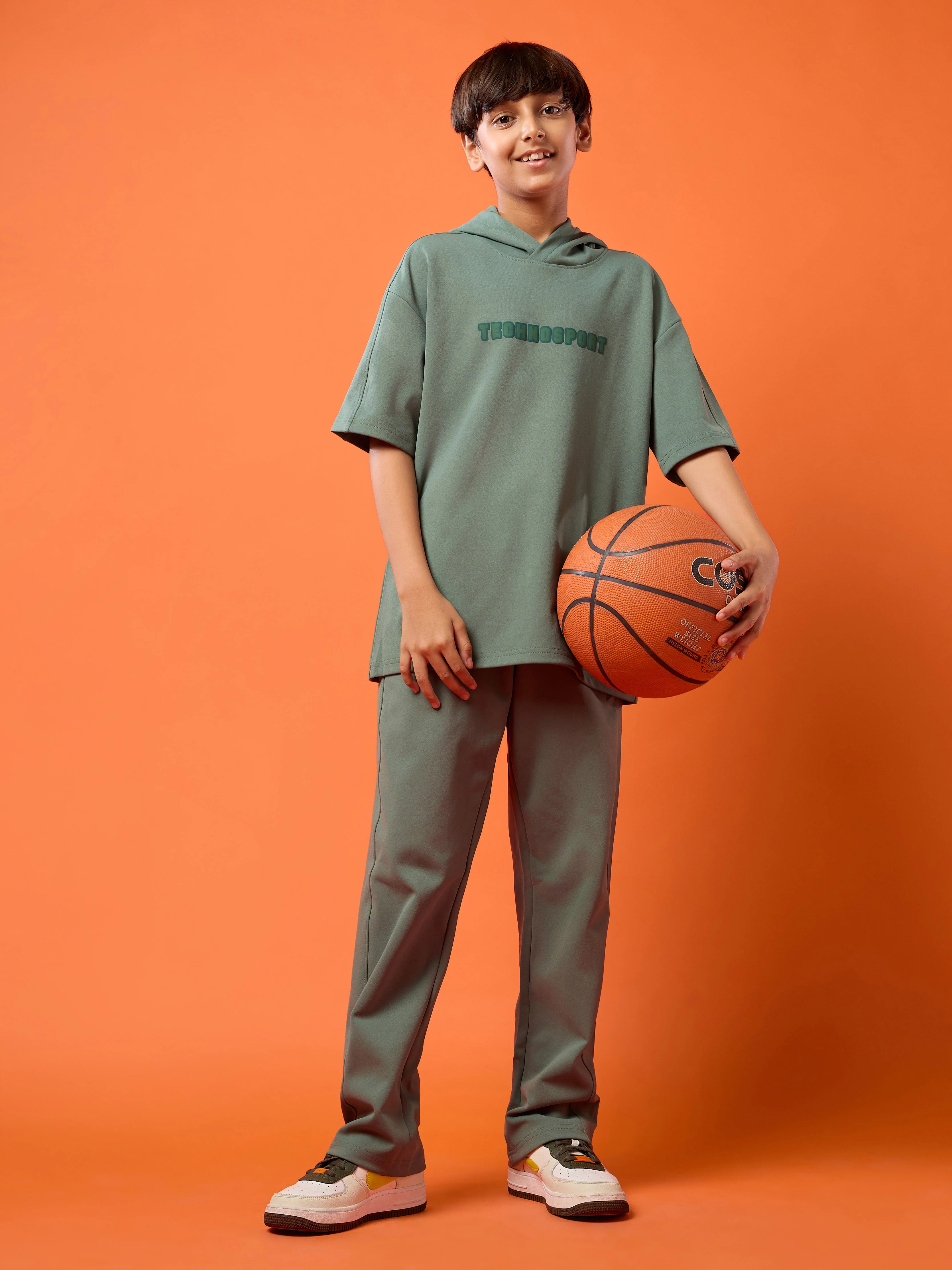 Boys Drop Shoulder Relaxed Hooded T-shirt - Image 6