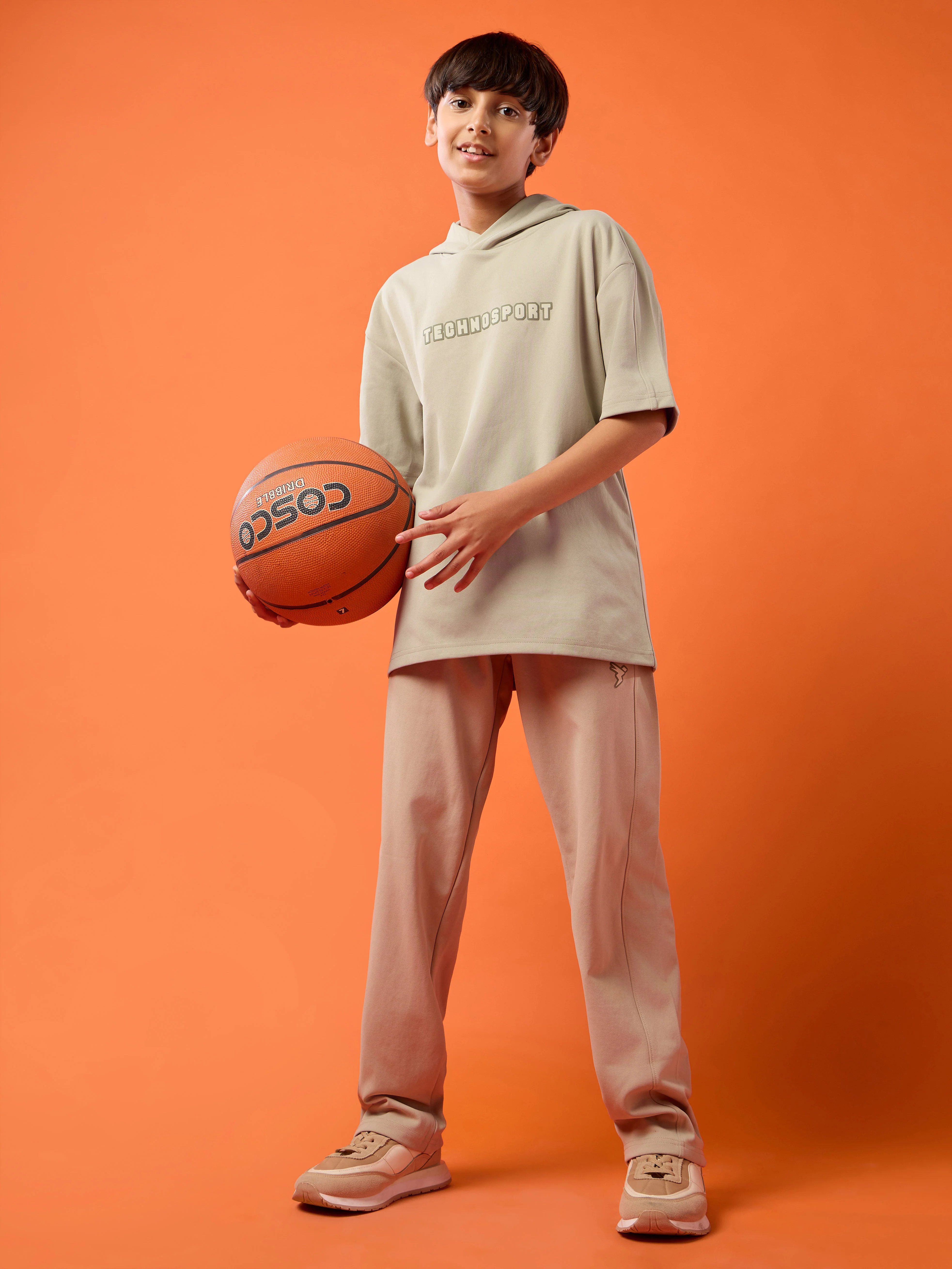Boys Drop Shoulder Relaxed Hooded T-shirt - Image 5