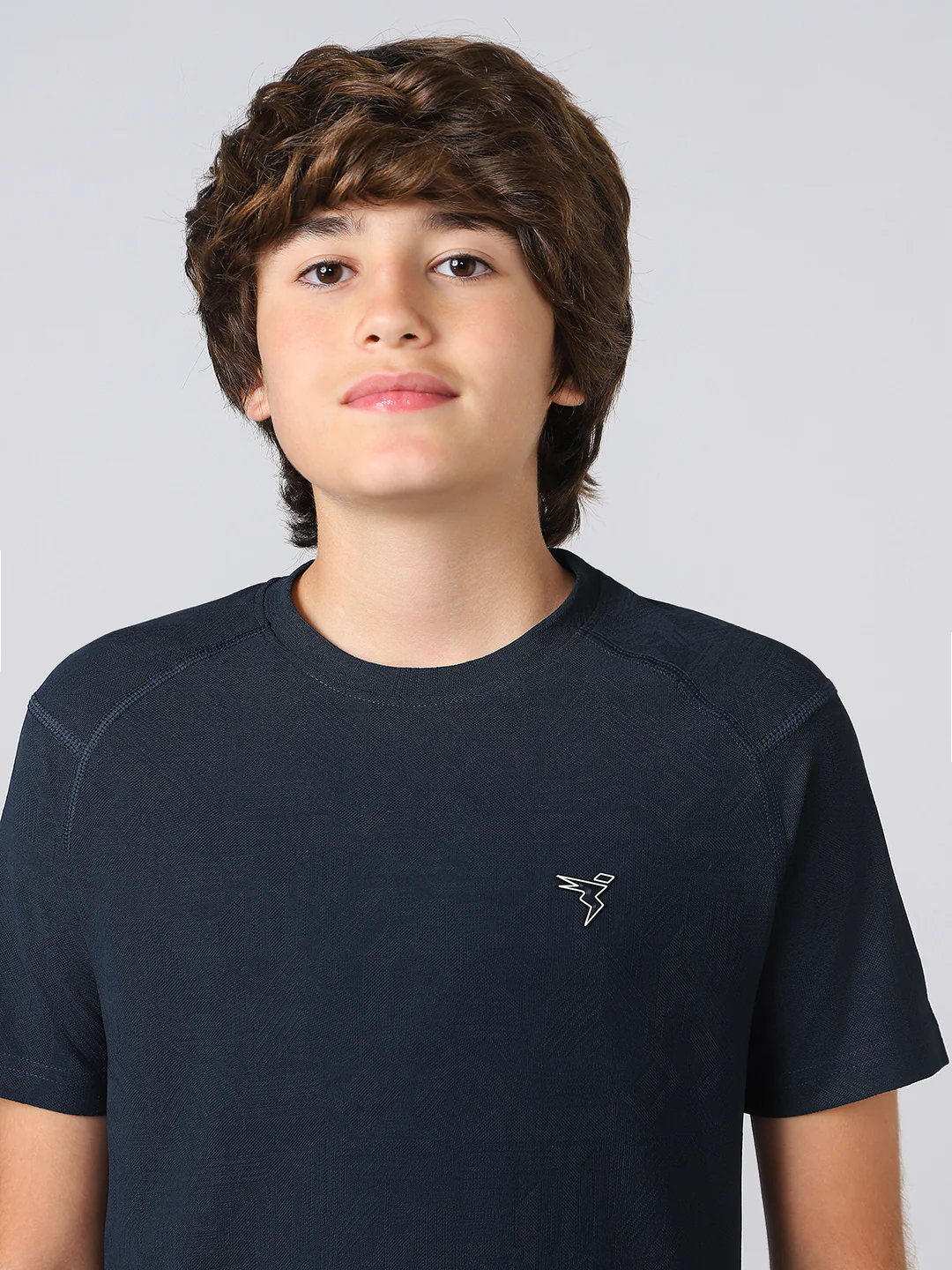 Boys Solid Slim Fit Crew Neck Sports T-shirt with MATPIQ - Image 6