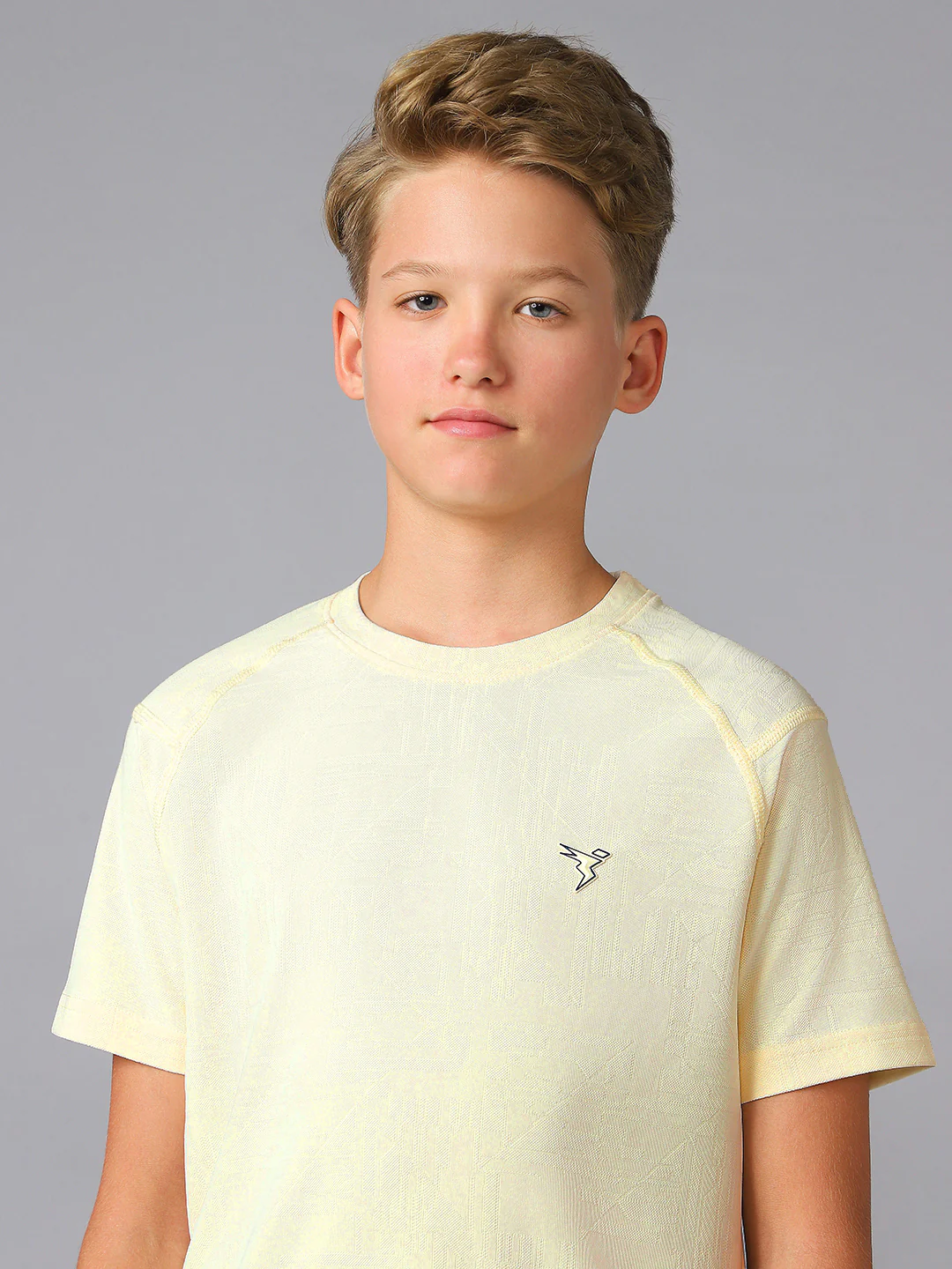 Boys Solid Slim Fit Crew Neck Sports T-shirt with MATPIQ - Image 6
