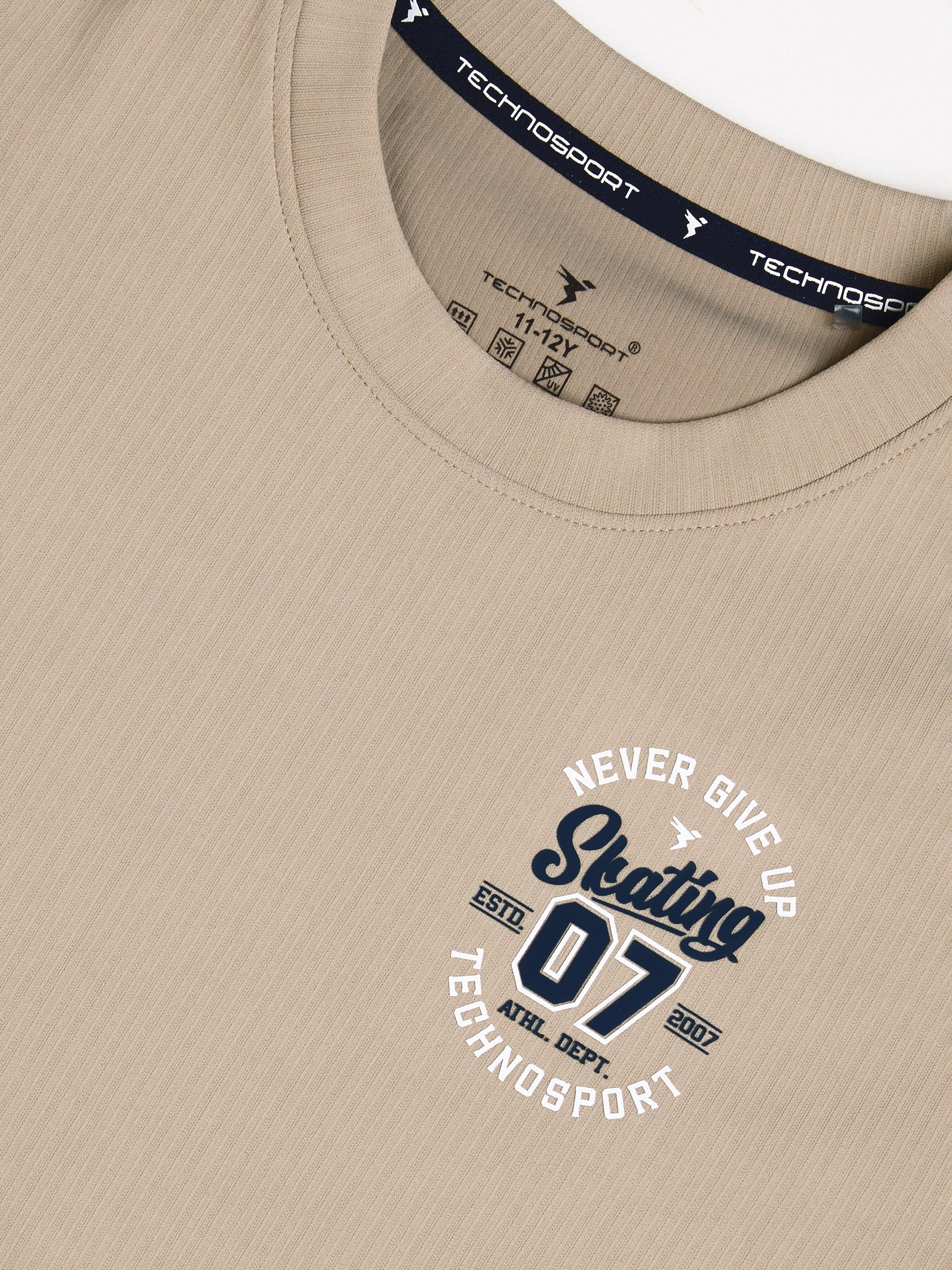 Boys Oversized Printed Round Neck Sports T-shirt with ELASTOPLUS - Image 7