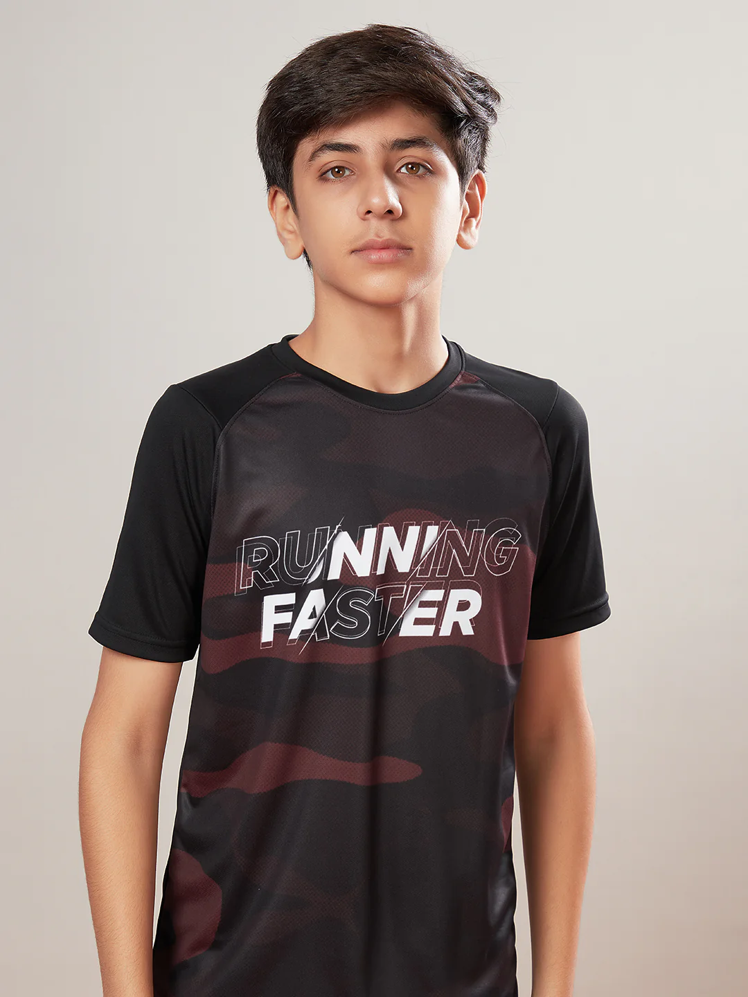 Boys Printed Slim Fit Crew Neck T-shirt with TECHNOLITE - Image 2