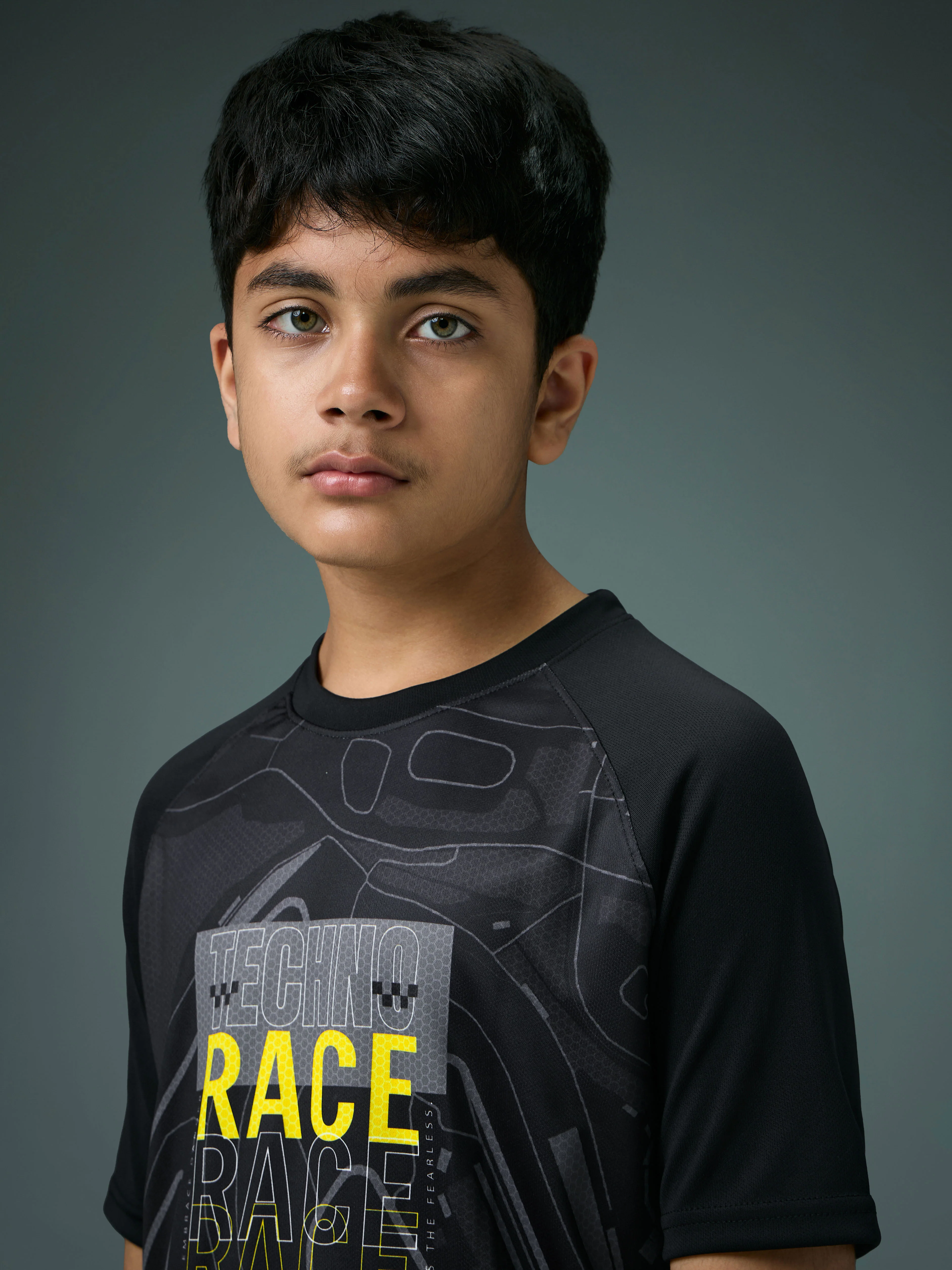 Boys Printed Slim Fit Crew Neck T-shirt with TECHNOLITE - Image 6